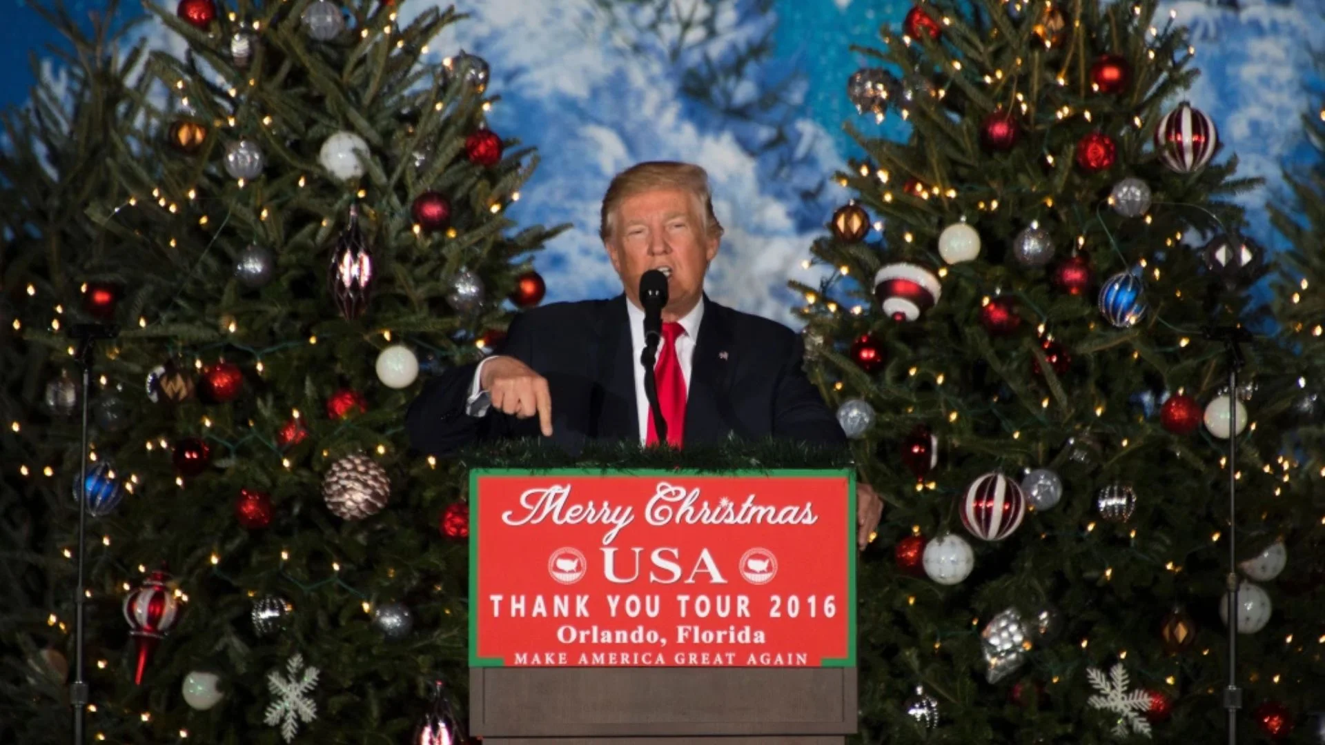 Trump’s Christmas Blitz: 34 Posts In An Hour, Memes, Festive Cheer, And Political Jabs