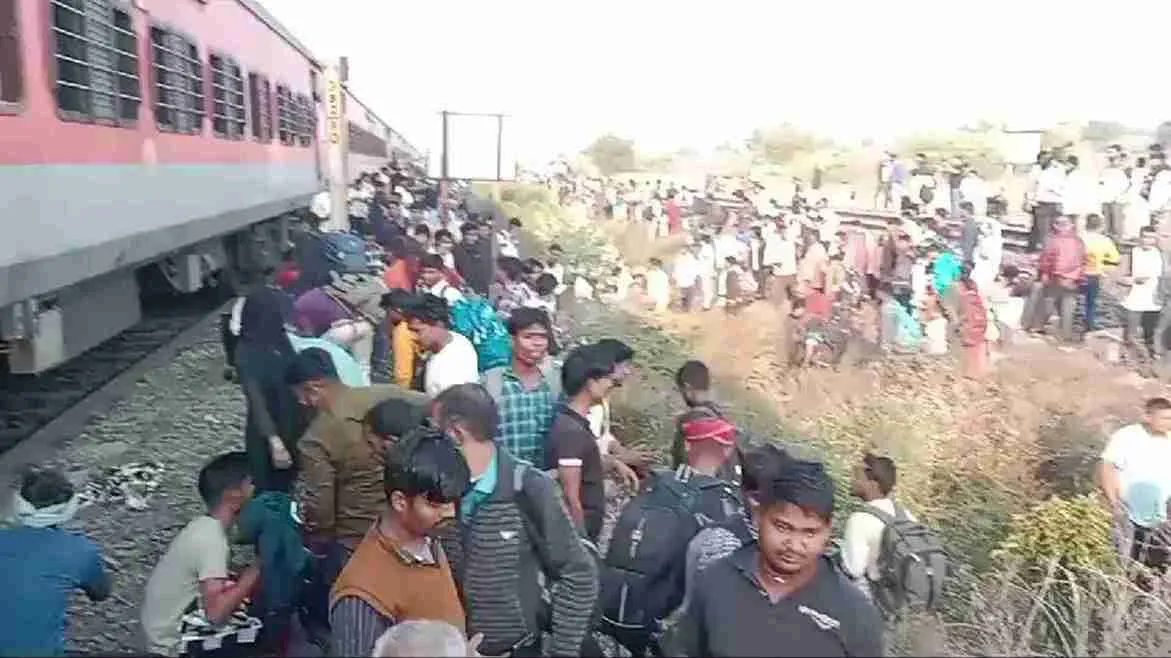 12 Killed After Passengers Jump Off Jalgaon Train, Hit By Oncoming Train In Maharashtra | WATCH