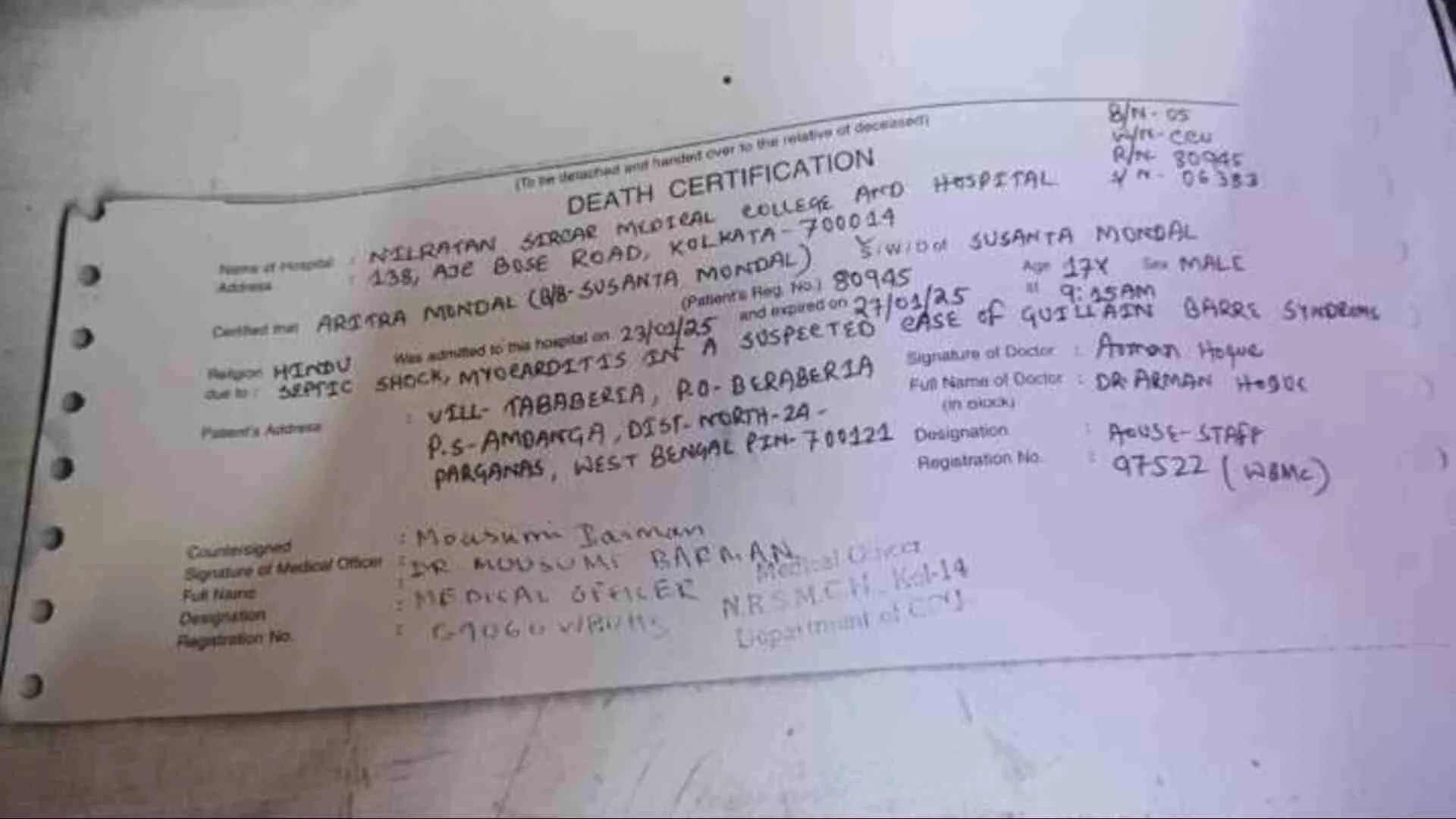 Guillain-Barré Syndrome claims lives in Bengal