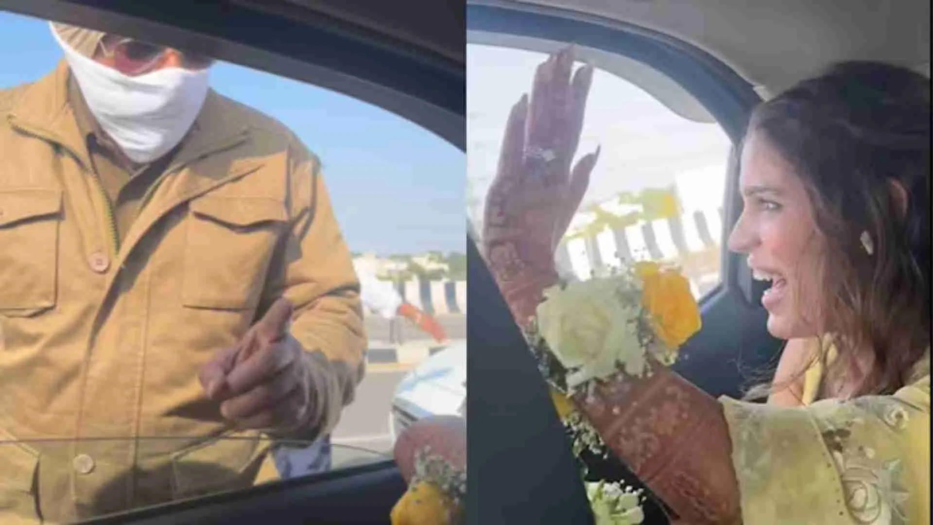 Bride-To-Be ‘Meri Haldi Hai, Jaane Do’ Dodges Traffic Challan With A Smile | WATCH