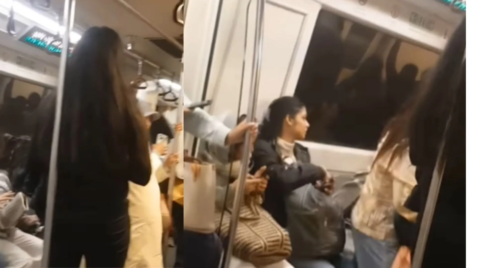 Delhi Metro Chaos: Woman Sits on Passenger’s Lap, Verbal Spat Escalates to Physical Fight