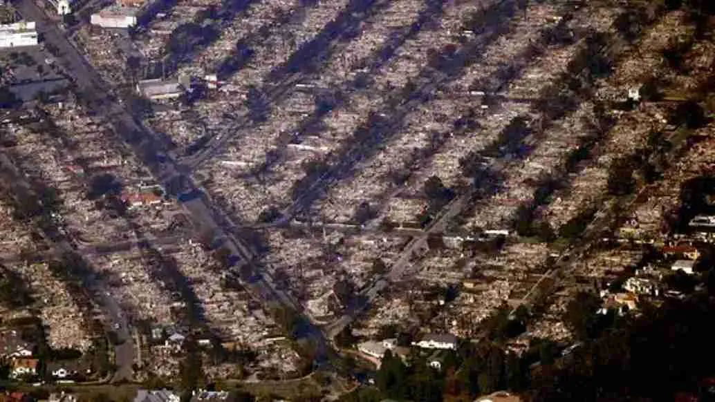 Drone Footage Shows ‘Bombed’ Localities: California Wildfires Leave Towns In Ruins | WATCH