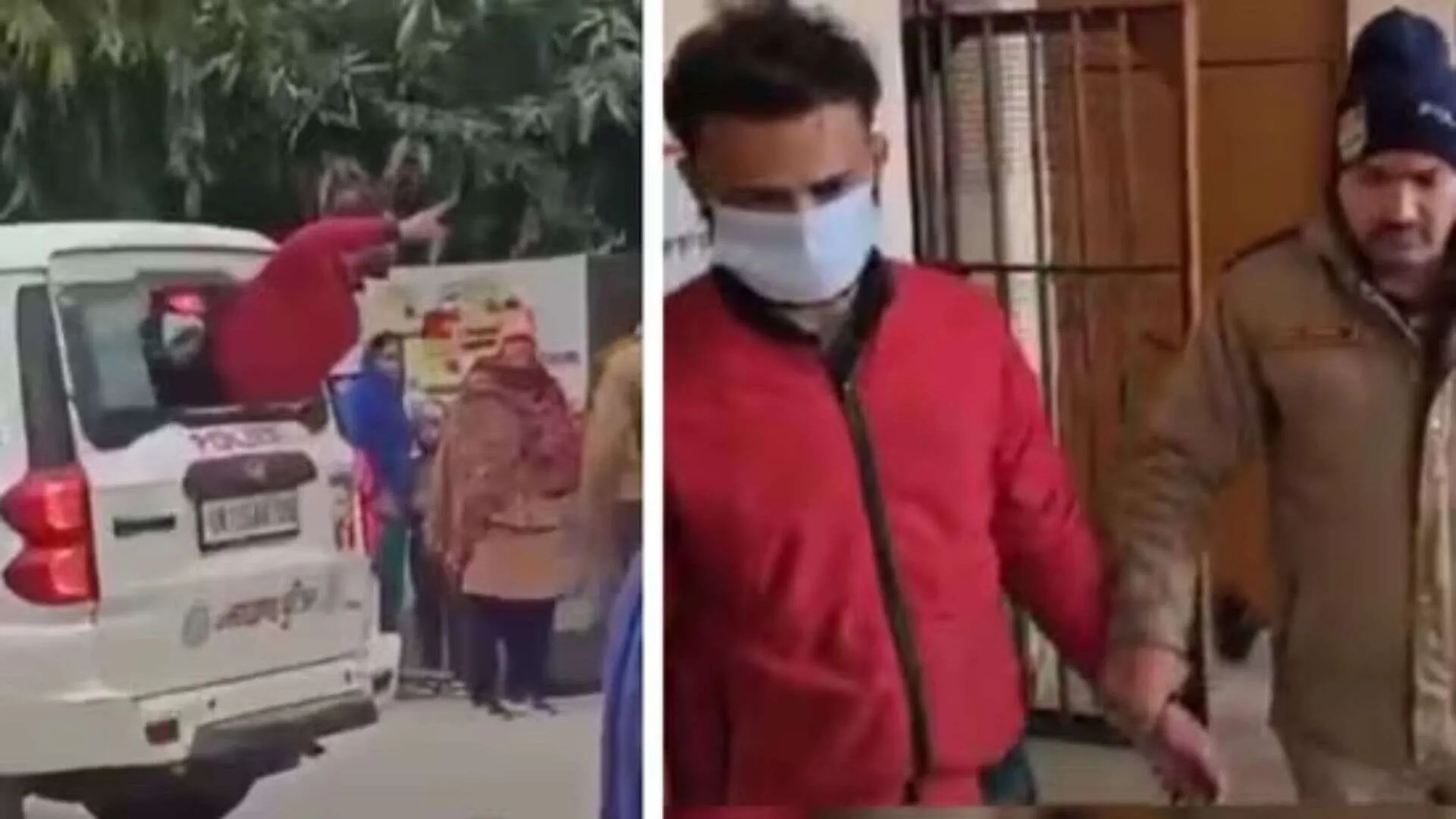 Drunk Man Smashes Police Scorpio Window, Abuses Officers