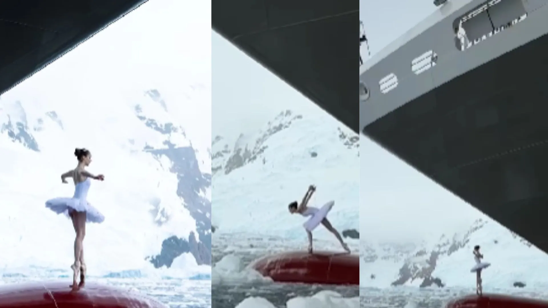 Ballerina’s Glorious Dance on Ship in Antarctica Amazes Internet