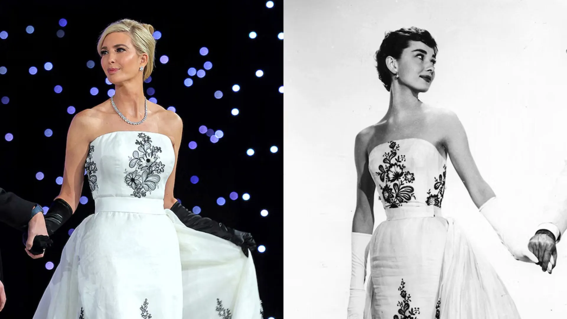 “A family that knew our mother…”: Audrey Hepburn’s Son Speaks Out on Ivanka Trump’s Inaugural Ball Gown
