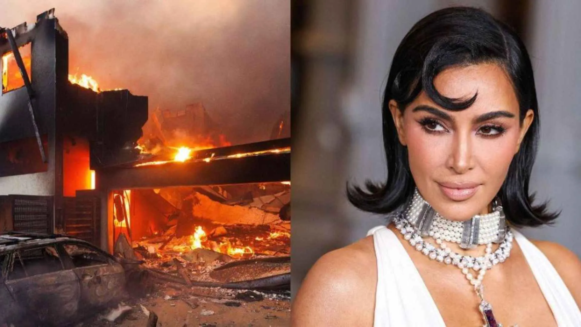 Kim Kardashian Criticizes /Hour Firefighter Pay During LA Wildfires