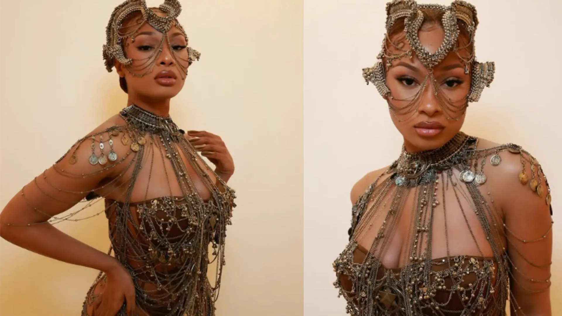 Megan Stallion’s Reverse Stiletto Manicure at Paris Fashion Week