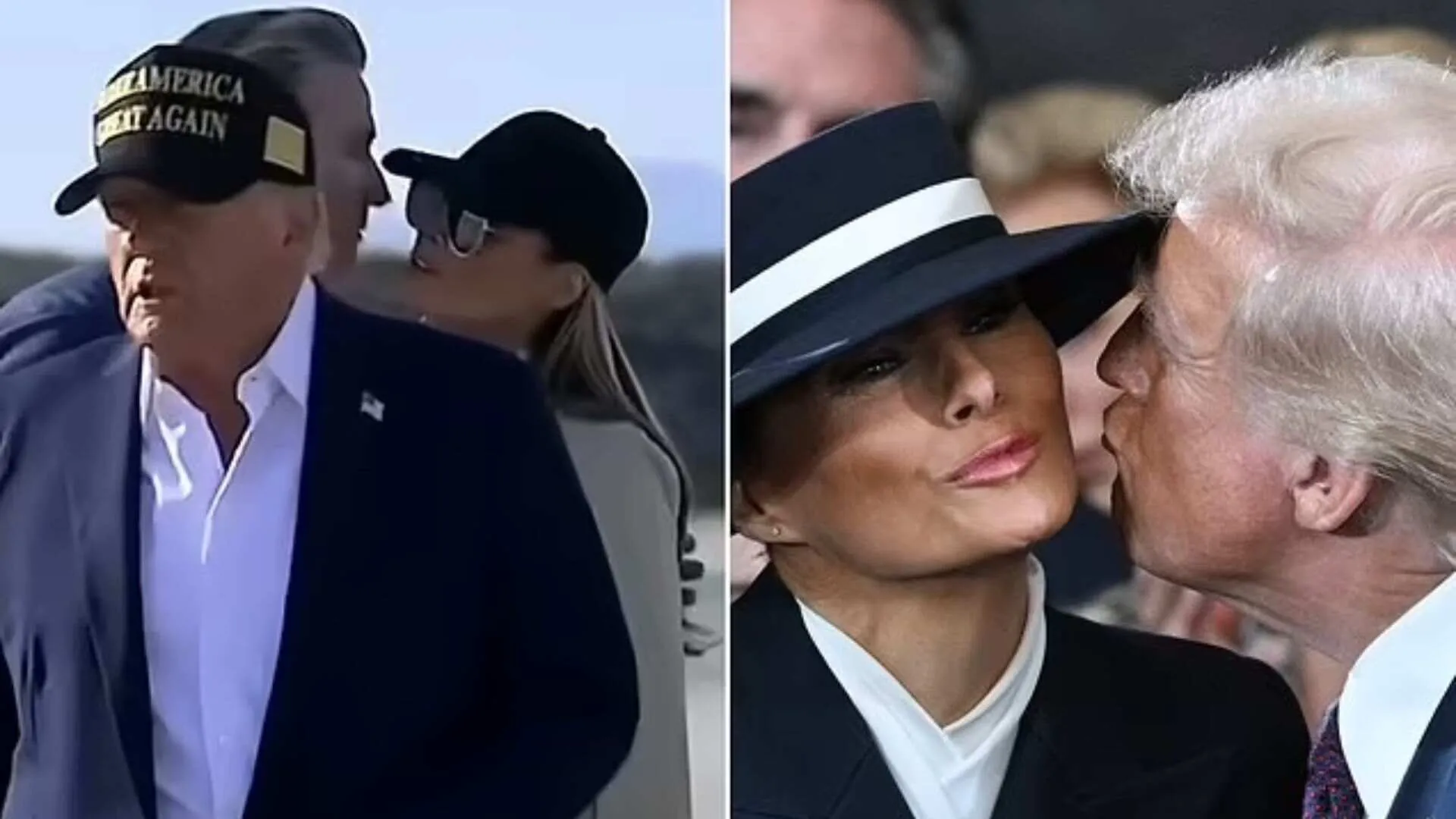 Melania Trump Accepts Kiss on Cheek from Gov. Newsom | WATCH
