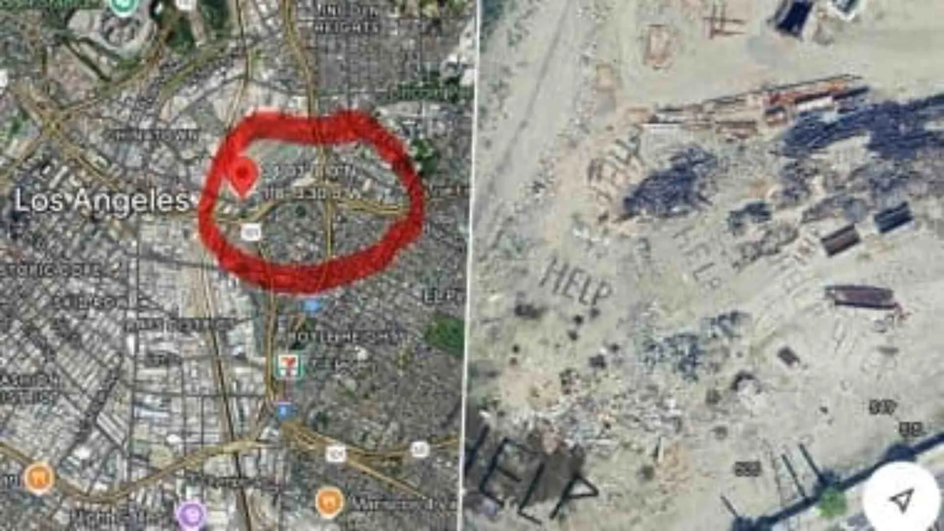 Mysterious ‘Help’ Signs Found on Google Maps Near LA Shipping Yard