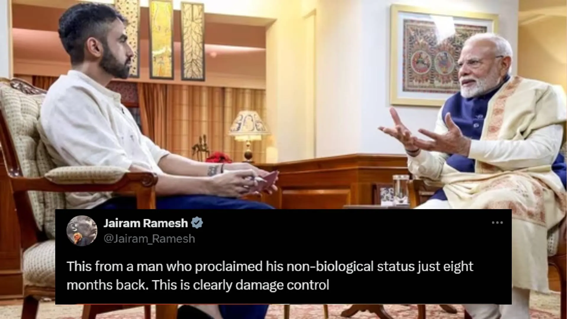 Jairam Ramesh Critiques Modi’s ‘Human, Not God’ Comment