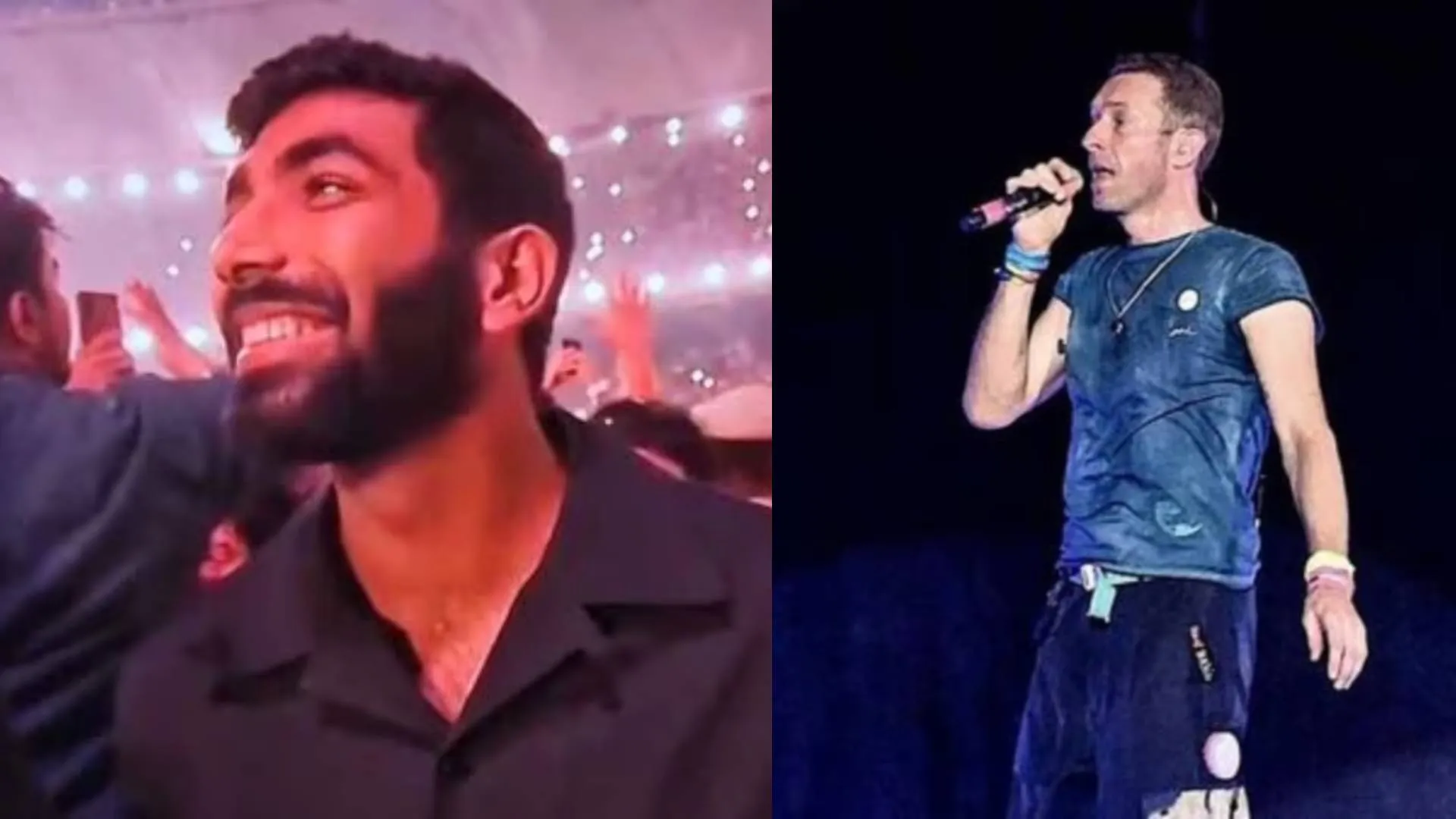 Jasprit Bumrah Attends Coldplay Concert with Wife and Mother, Receives Special Shoutout | Watch