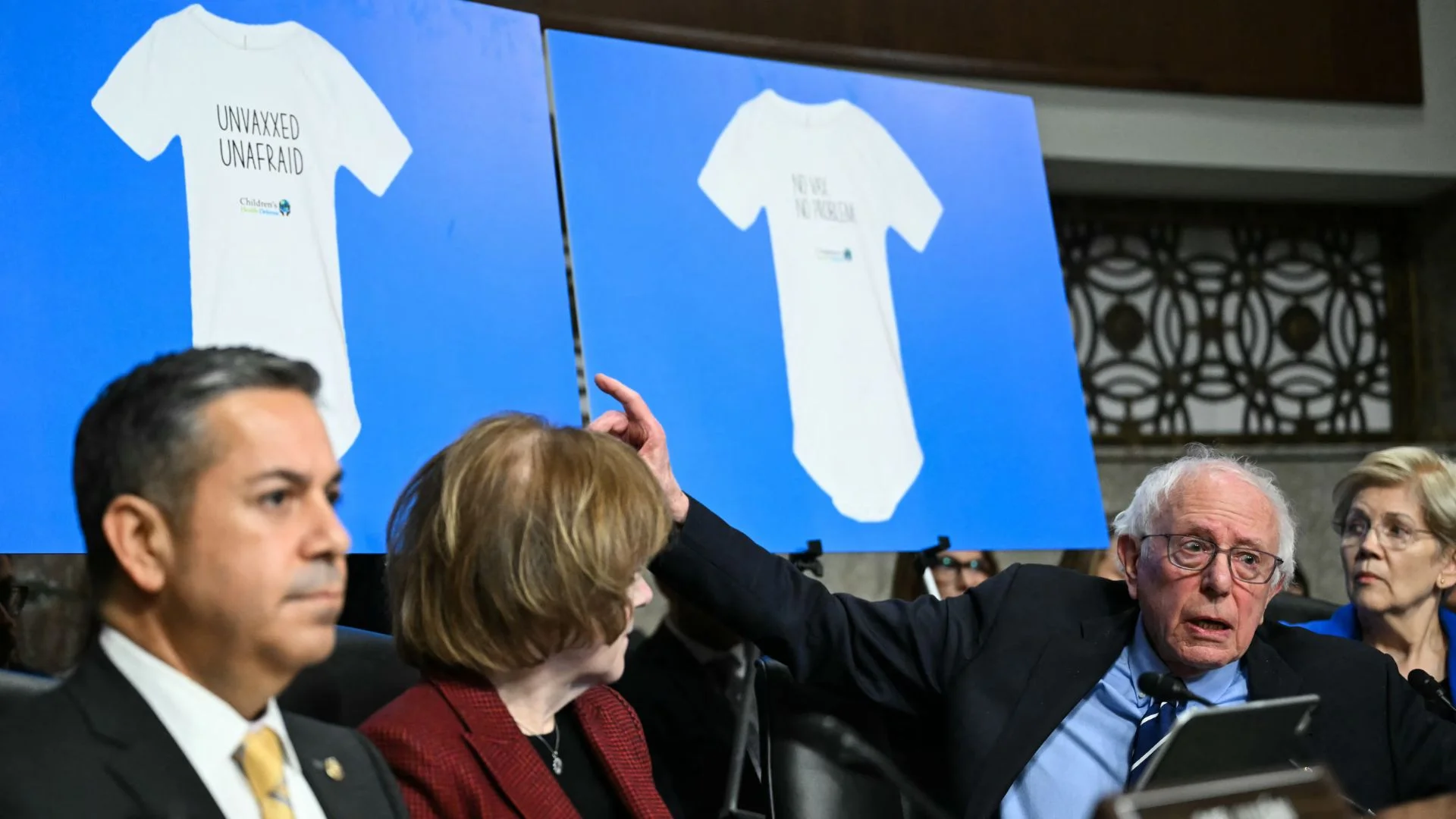 Bernie Sanders Questions RFK Jr Over Anti-Vaccine Onesies During Hearing | Watch