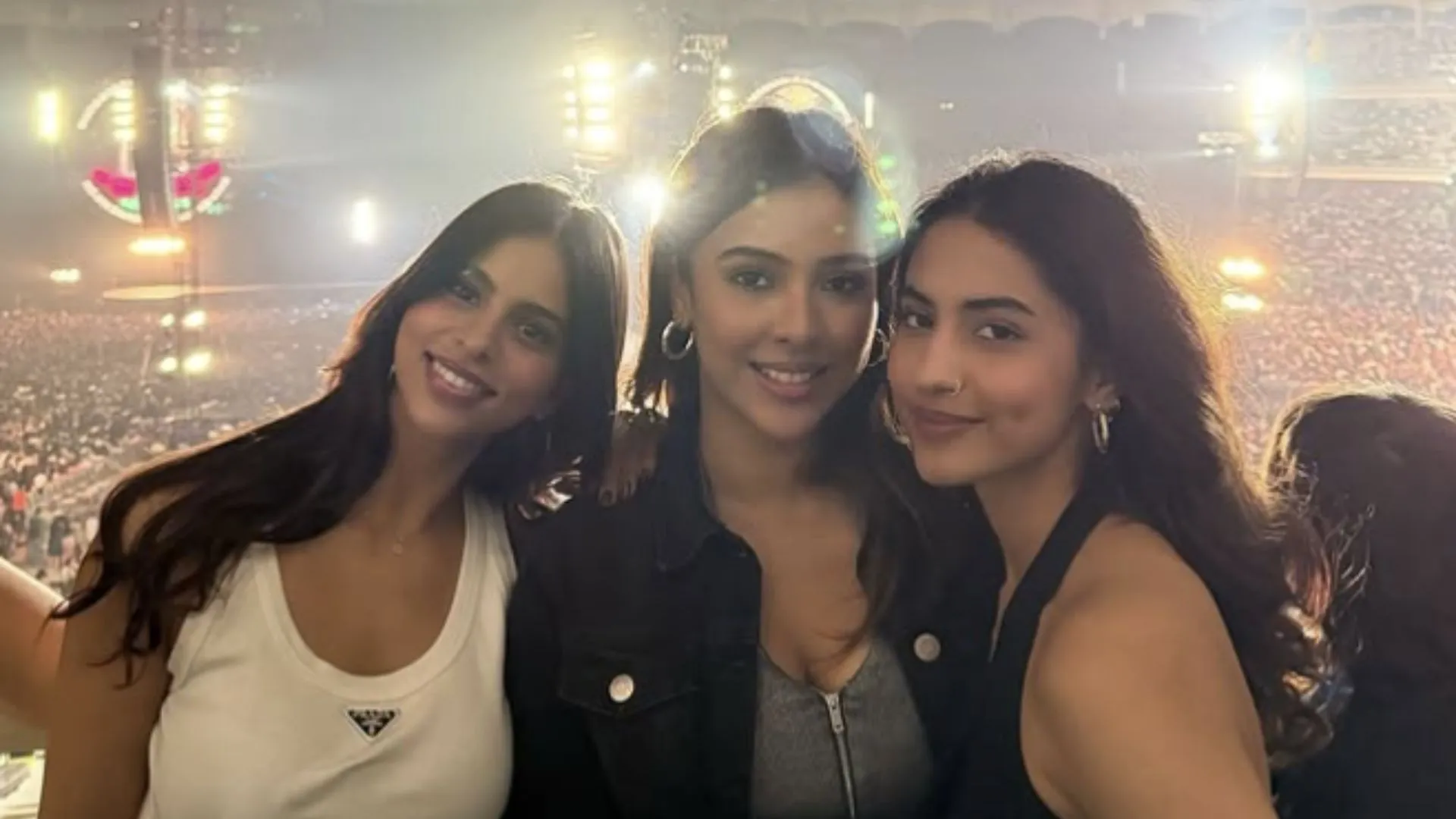 Suhana Khan and Navya Nanda Twin at Coldplay’s Mumbai Concert; Bonus Spotlight on AbRam