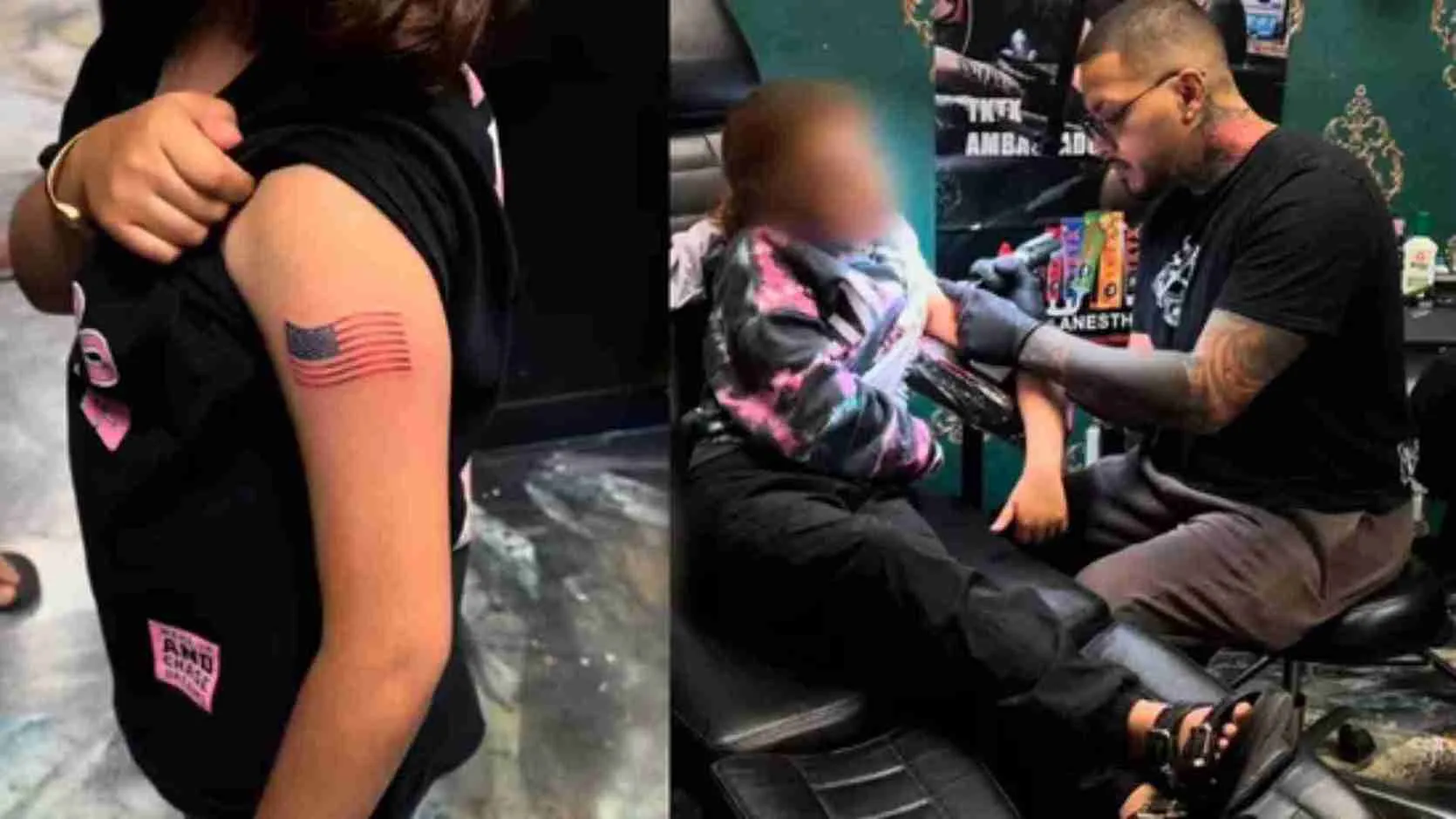 When A 9-Year-Old Asked For Trump, Tattoo Artist Inked An American Flag Instead: Here’s Why