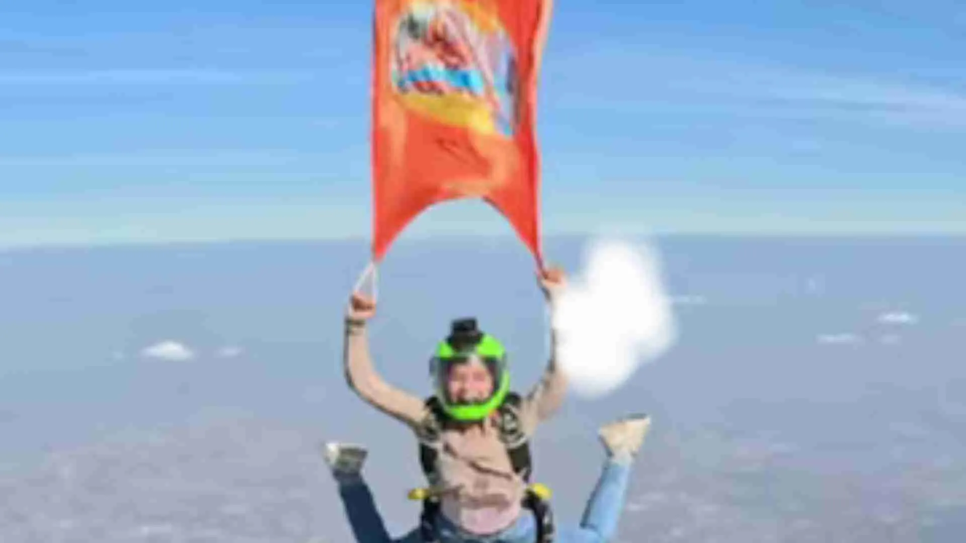 Woman Skydives From 13,000 Feet To Unfurl Maha Kumbh Flag | WATCH