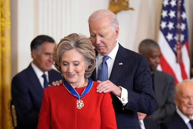 Biden Awards Presidential Medal of Freedom to Clinton, Fox, Messi