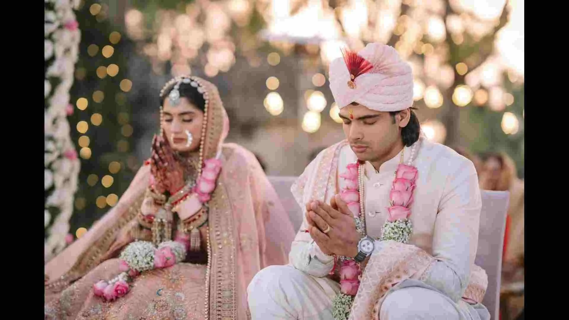 Haryana’s Olympic star Neeraj Chopra ties the knot, shares wedding pics