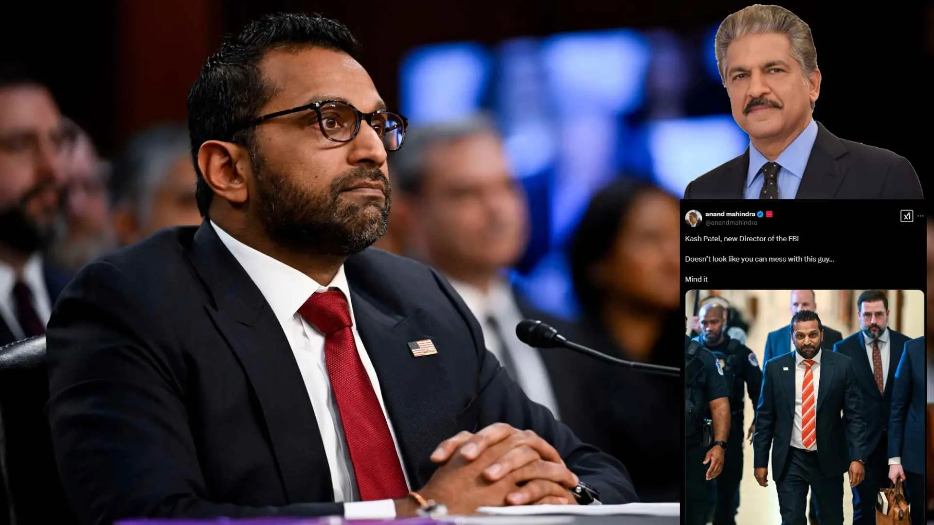 Anand Mahindra Praises Kash Patel’s FBI Role: ‘Mind It!’