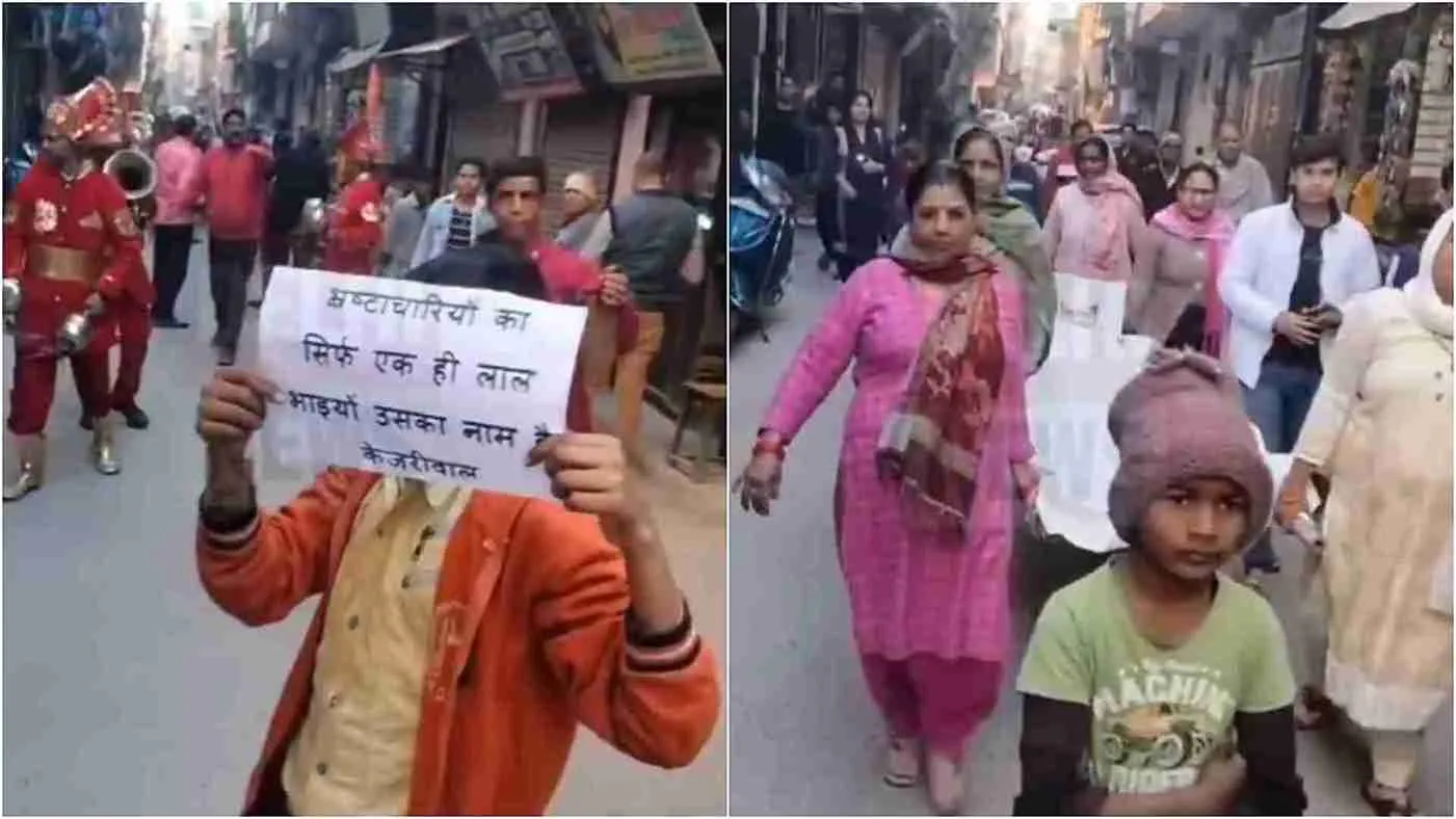 Band Music, Mock Funeral Procession Of Arvind Kejriwal’s Effigy In Delhi Goes Viral | WATCH