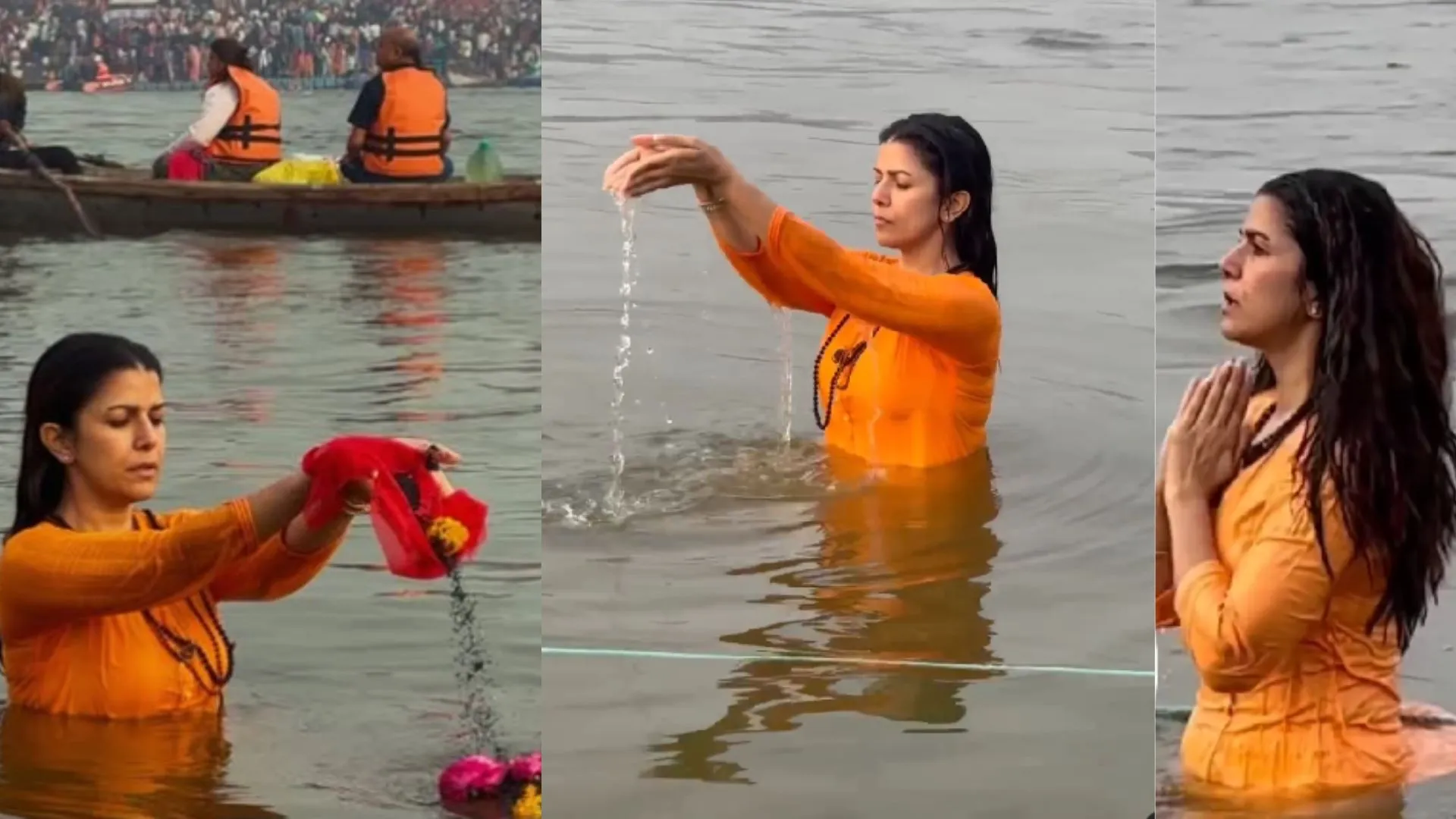 Nimrat Kaur Shares Holy Dip Experience at Mahakumbh 2025
