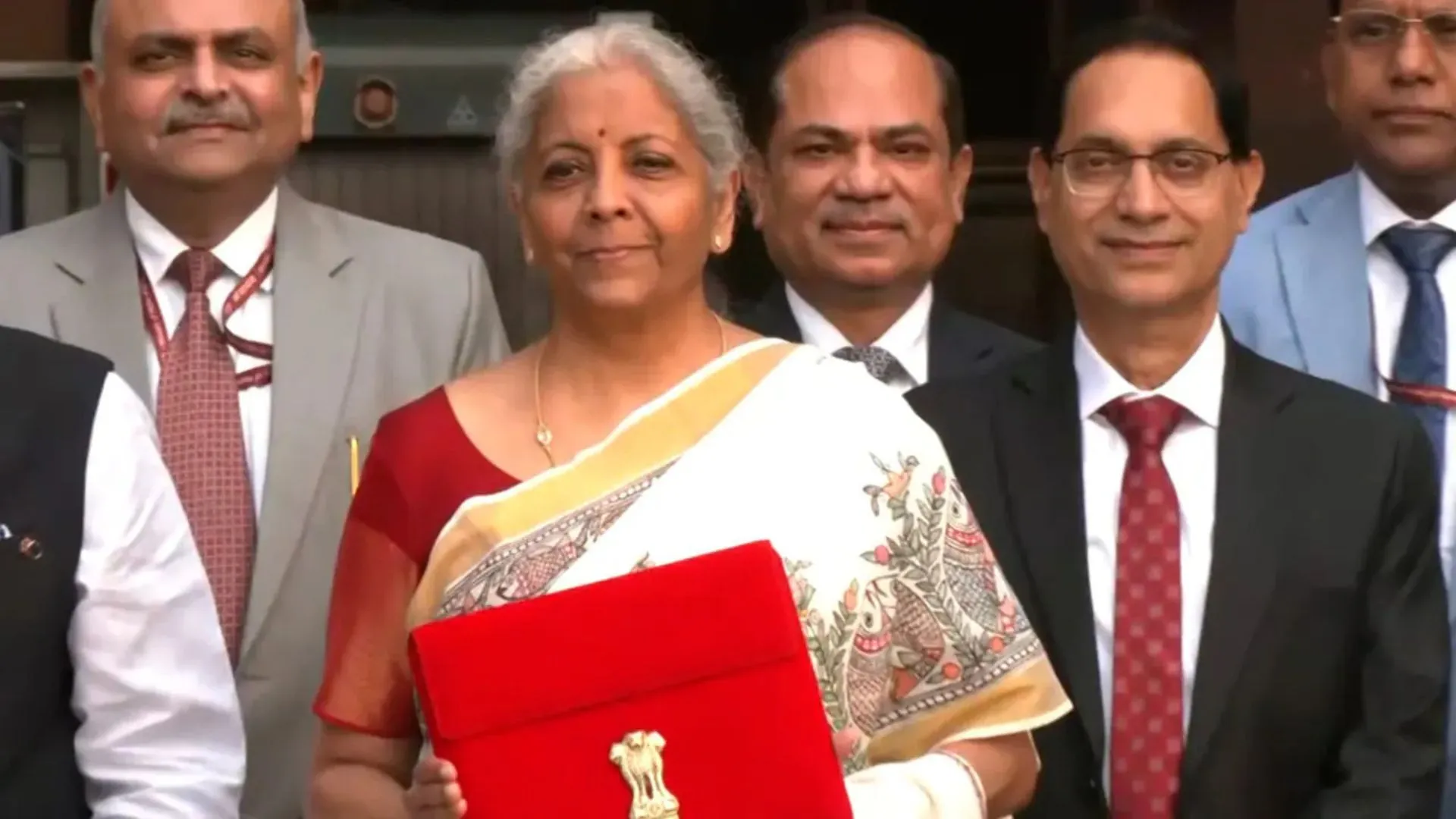 Budget 2025: Finance Minister Nirmala Sitharaman Displays Budget Tablet