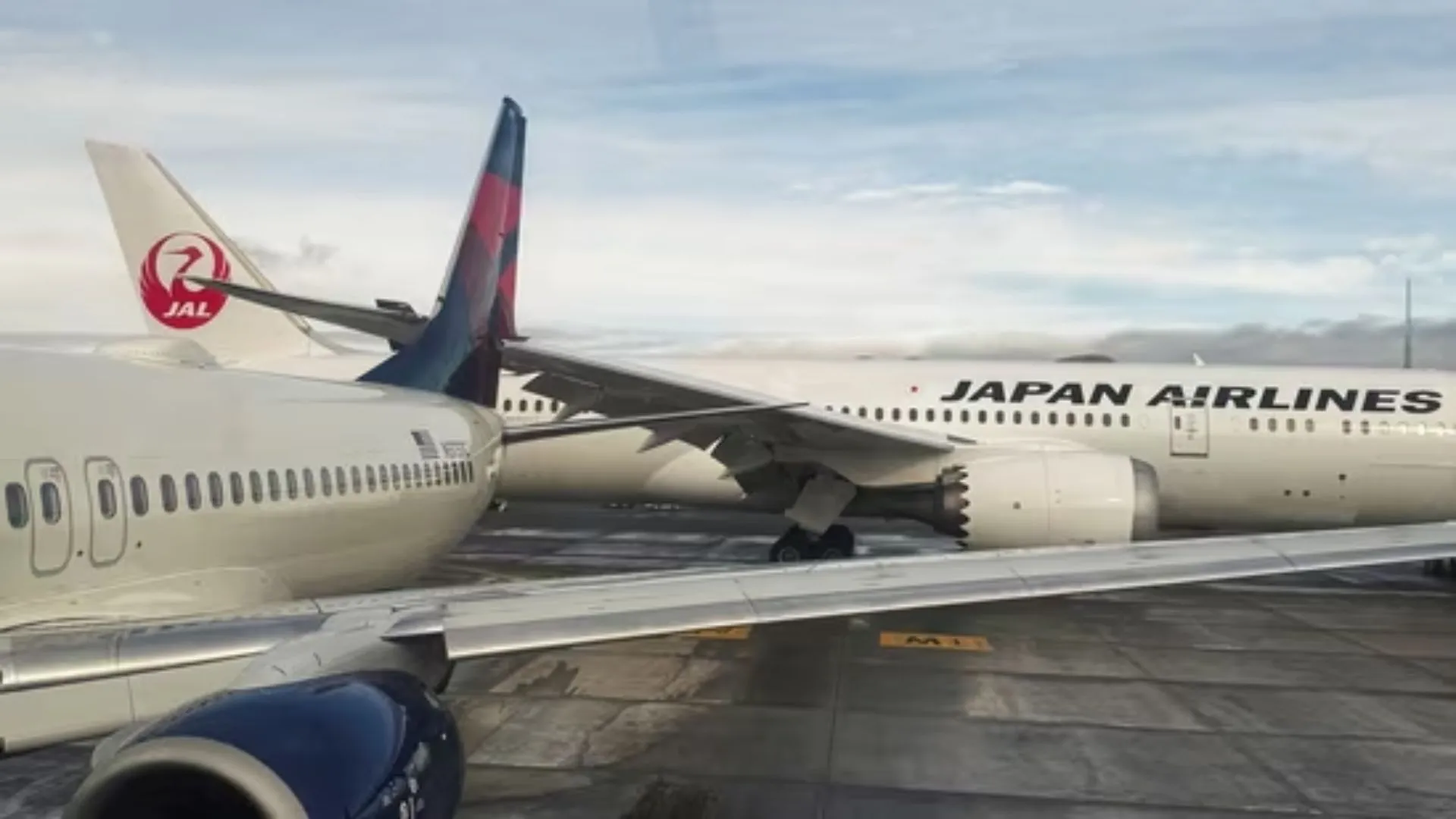 Delta Air Lines and Japan Airlines Collide at Seattle Airport, Causing Moment of Panic | Watch