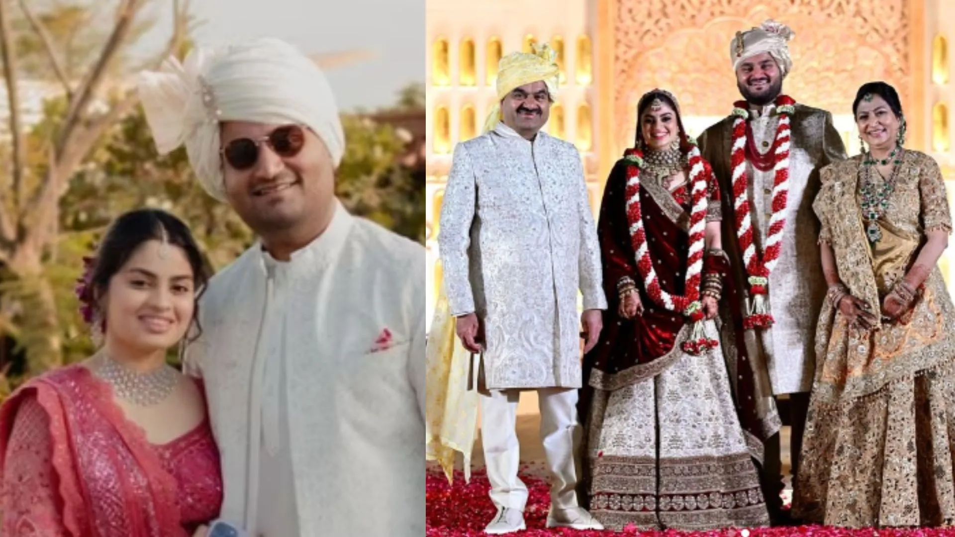 Jeet Adani’s Bride, Diva Shah, Stuns in a Regal Sabyasachi Attire at Their Wedding
