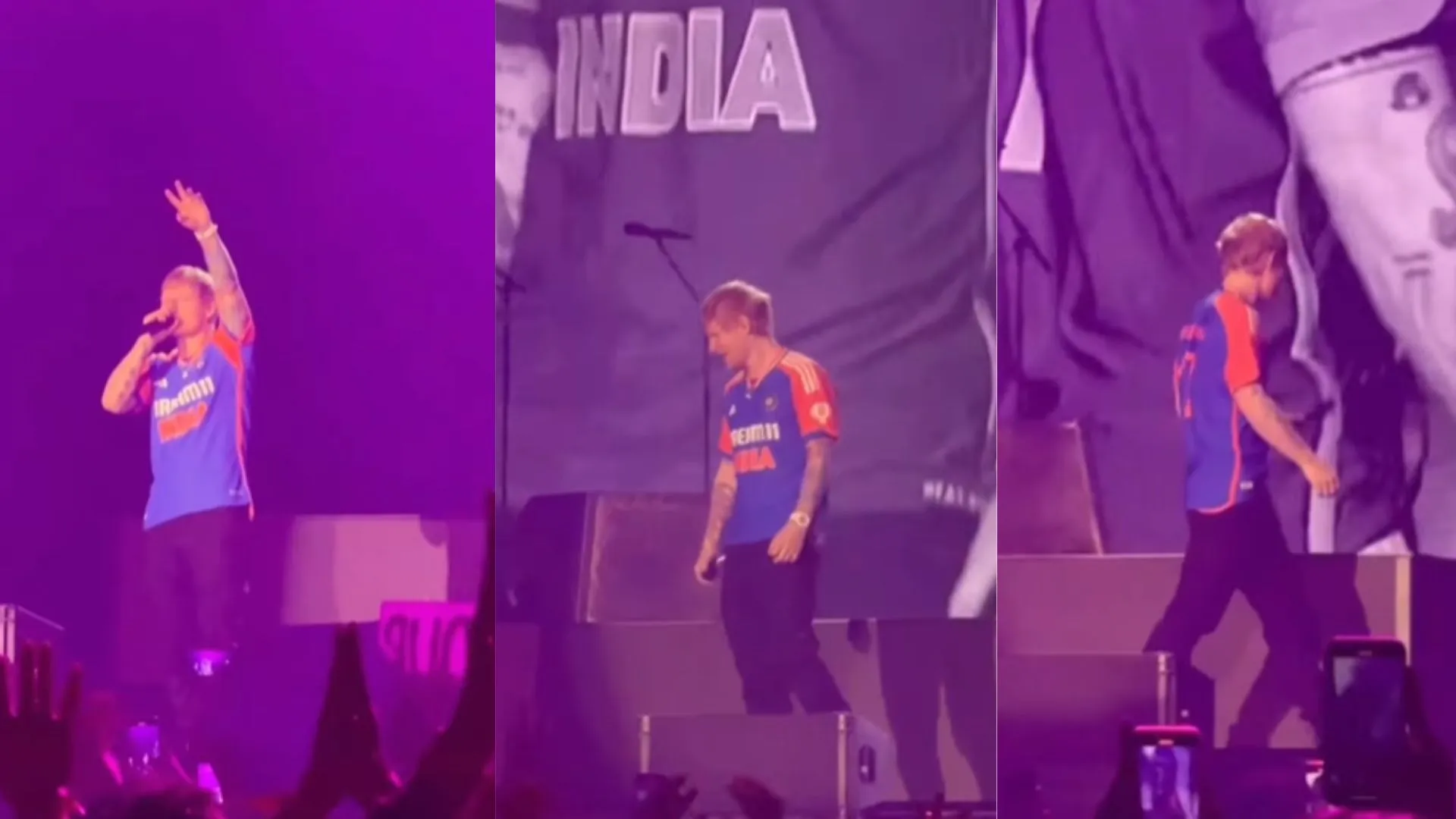 Ed Sheeran Wows Fans in Gurugram Concert, Wearing Team India Jersey on Stage | Watch