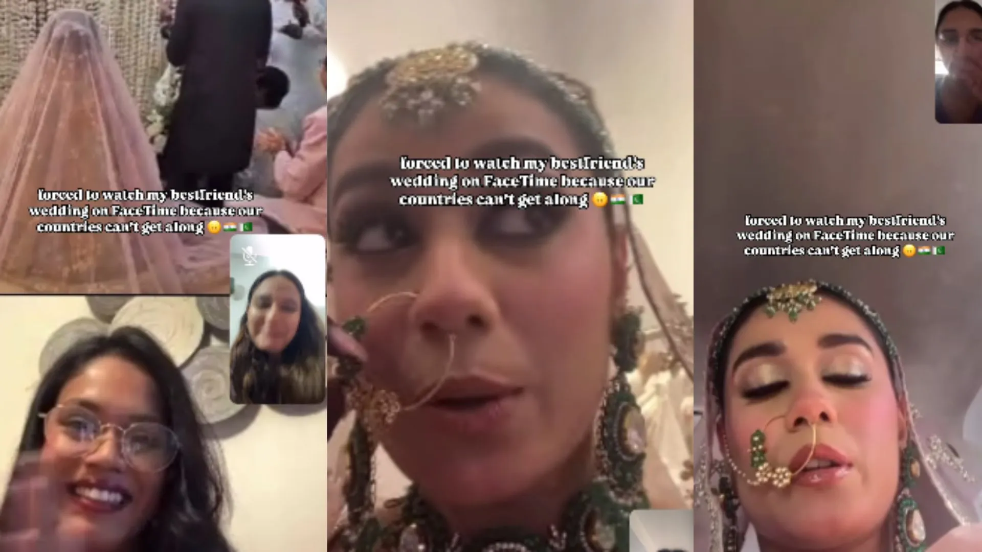 ‘So Close Yet So Far’: Indian Woman Attends Pakistani Bestie’s Wedding on FaceTime | Watch