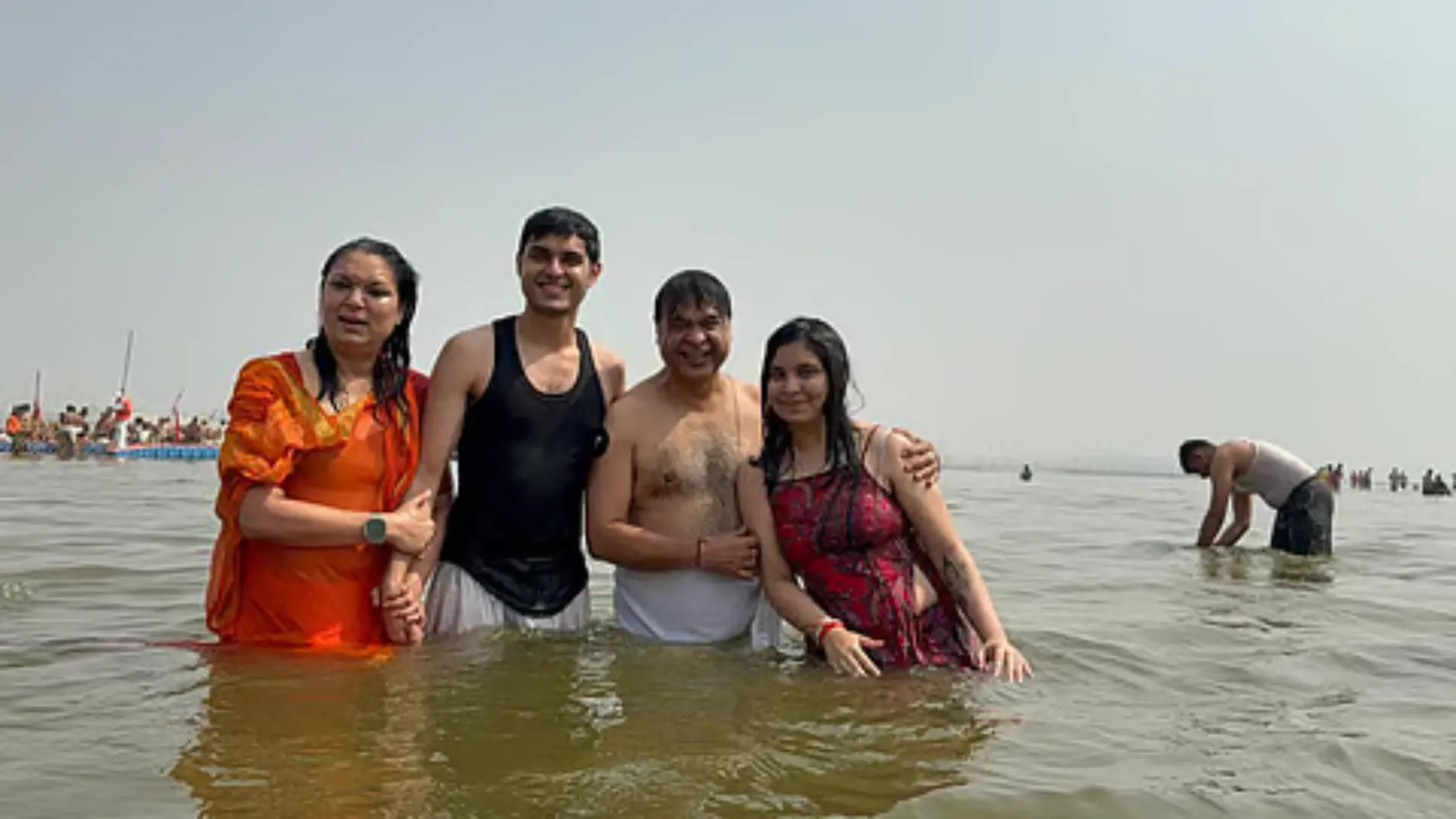 Maha Kumbh: Himanta Biswa Takes Holy Dip at Triveni Sangam | Watch