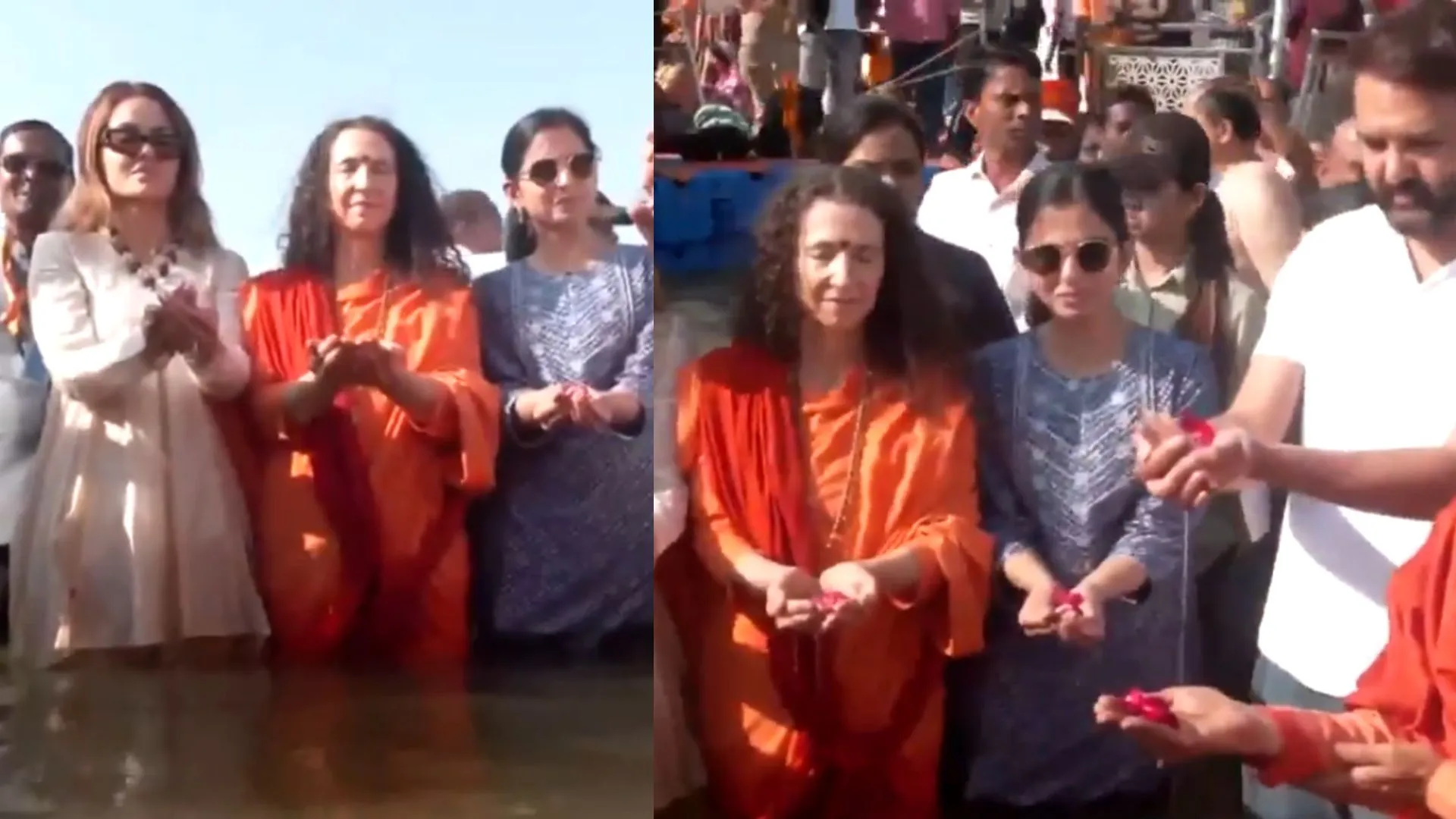Isha Ambani, Anand Piramal Takes a Holy Dip at Mahakumbh 2025 | WATCH