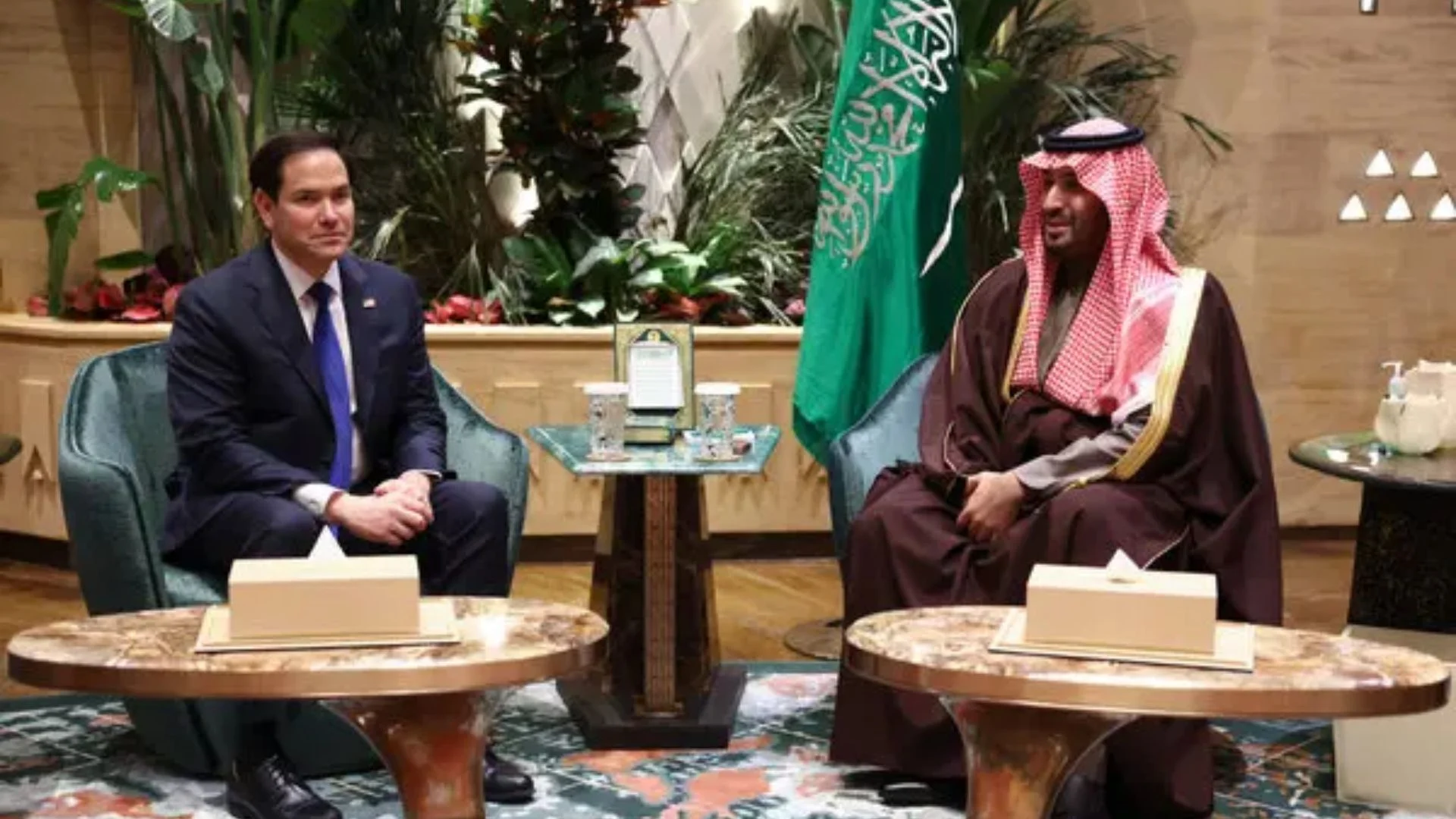 Rubio Meets Saudi Crown Prince To Discuss Gaza Plans Amid Regional Tensions