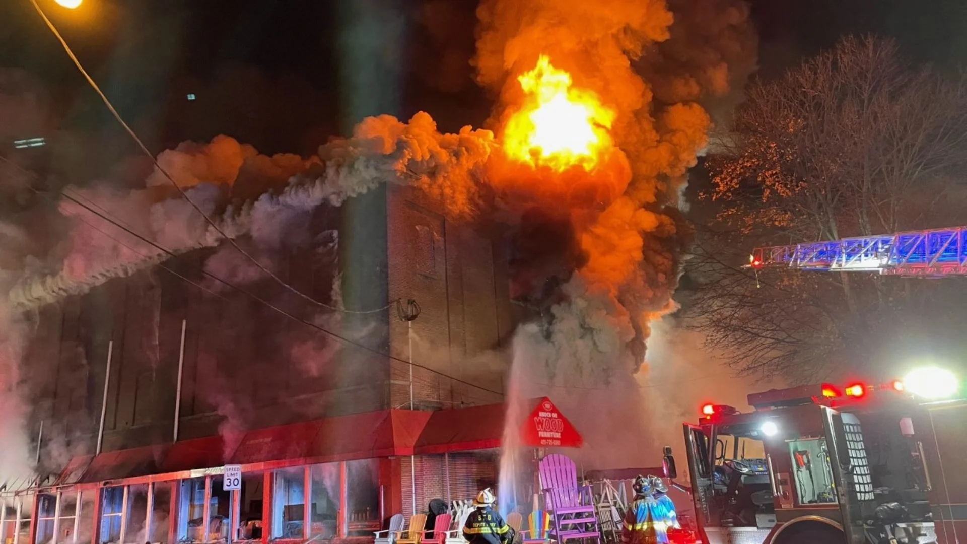 Massive Fire Near Woods Park In Lincoln Damages Three Buildings, Streets Closed