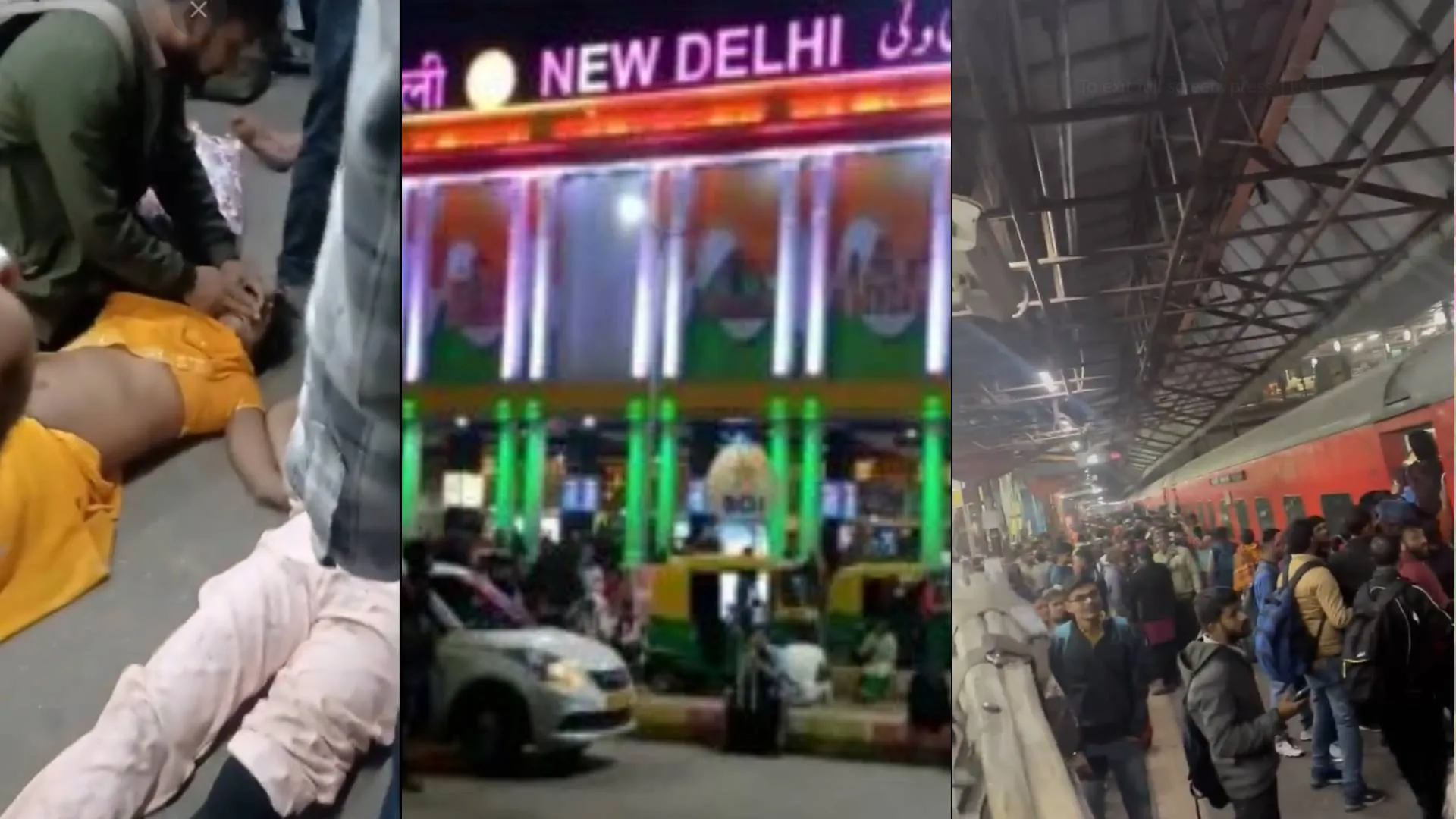 Stampede at New Delhi Railway Station Amid Mahakumbh Rush; 15 Injured