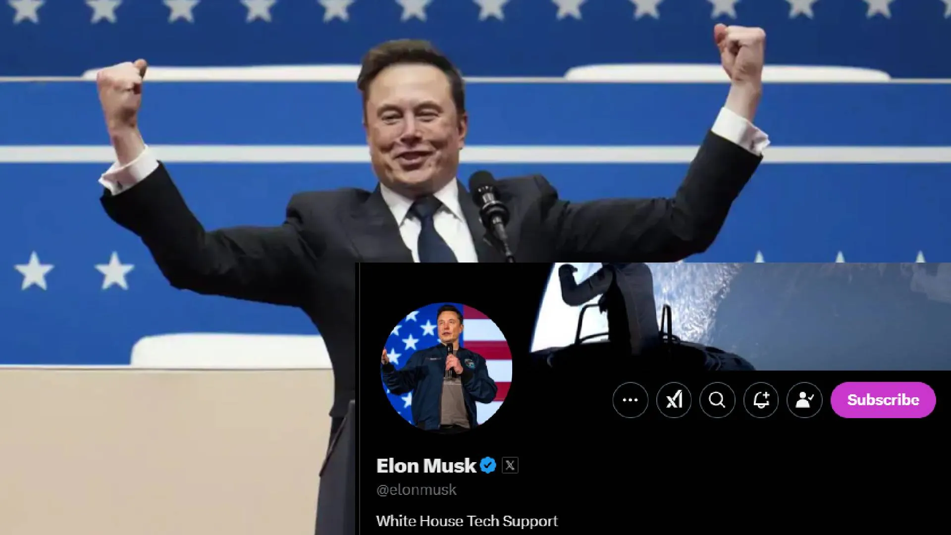 Elon Musk Updates X Bio to “White House Tech Support,” Clarifies No DOGE Role