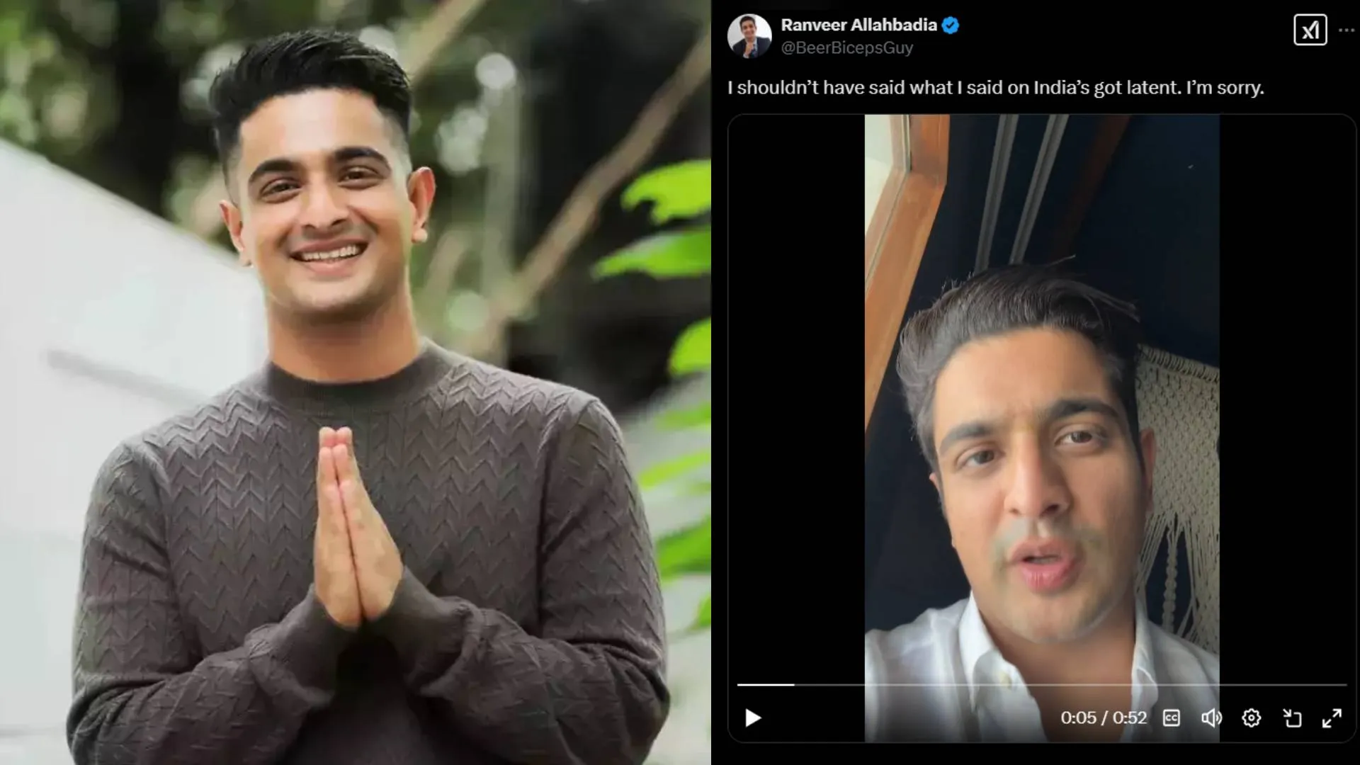 ‘I’m Sorry’: Ranveer Allahbadia Apologizes for Remarks on ‘India’s Got Latent’
