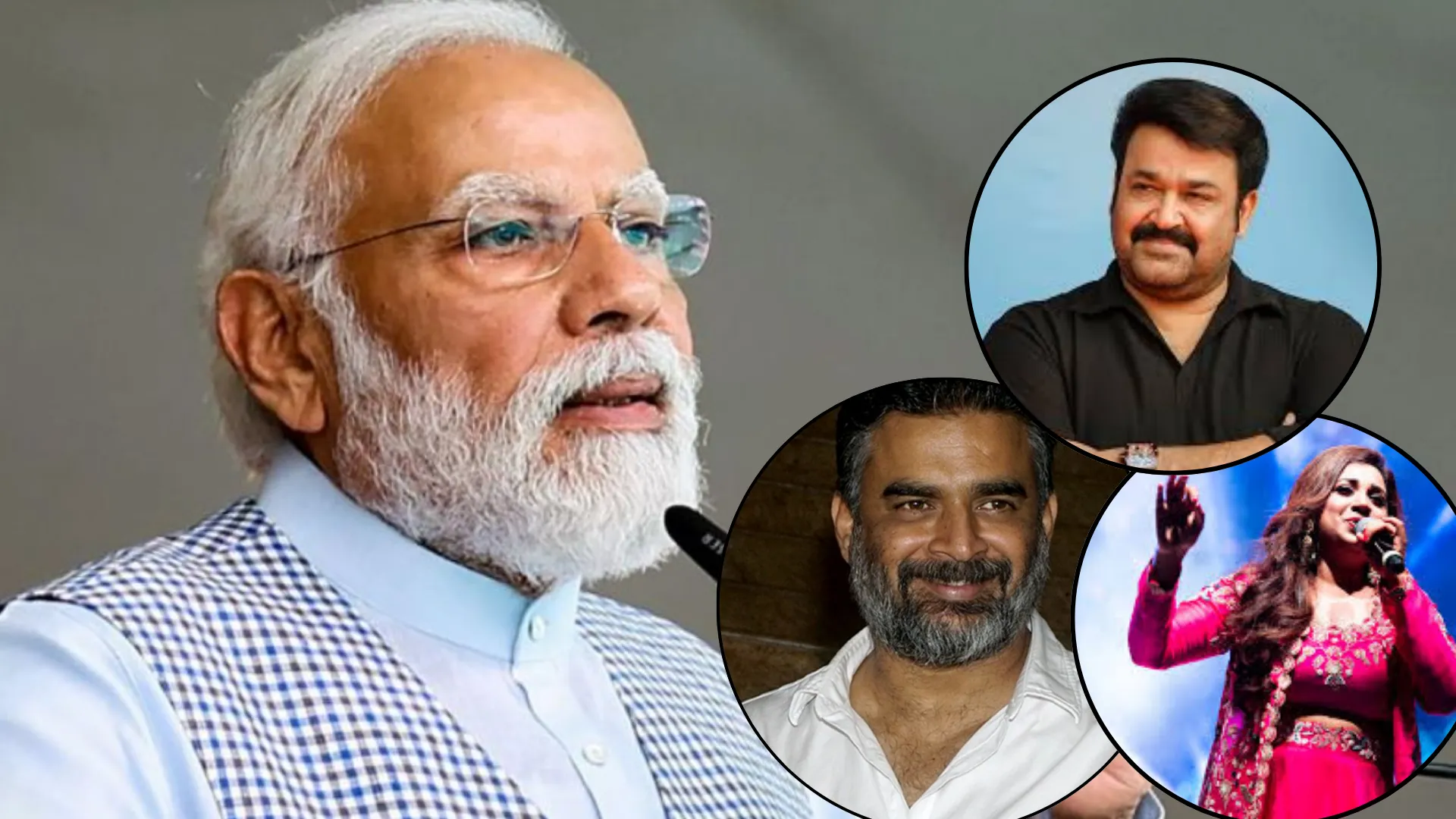PM Modi nominates Shreya Ghoshal, Mohanlal, R Madhavan to fight Obesity