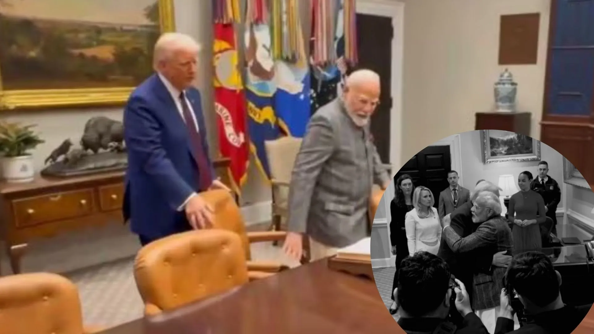 President Trump Welcomes PM Modi, Talks Focus on Bilateral Cooperation | Watch
