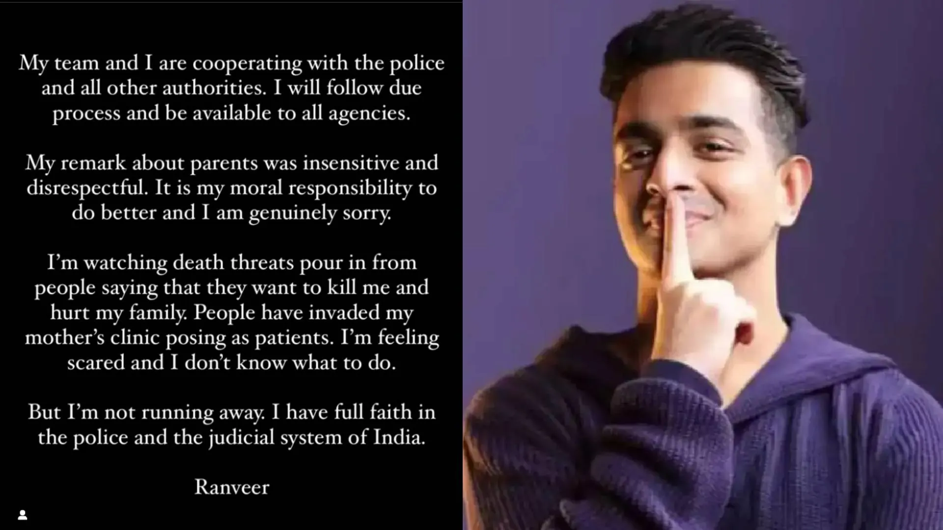 Ranveer Allahbadia Breaks Silence on Crass Remarks Controversy: “Not Running Away”