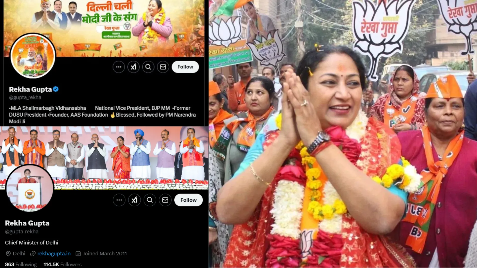 Rekha Gupta, Delhi’s New CM, Loses Blue Tick on X