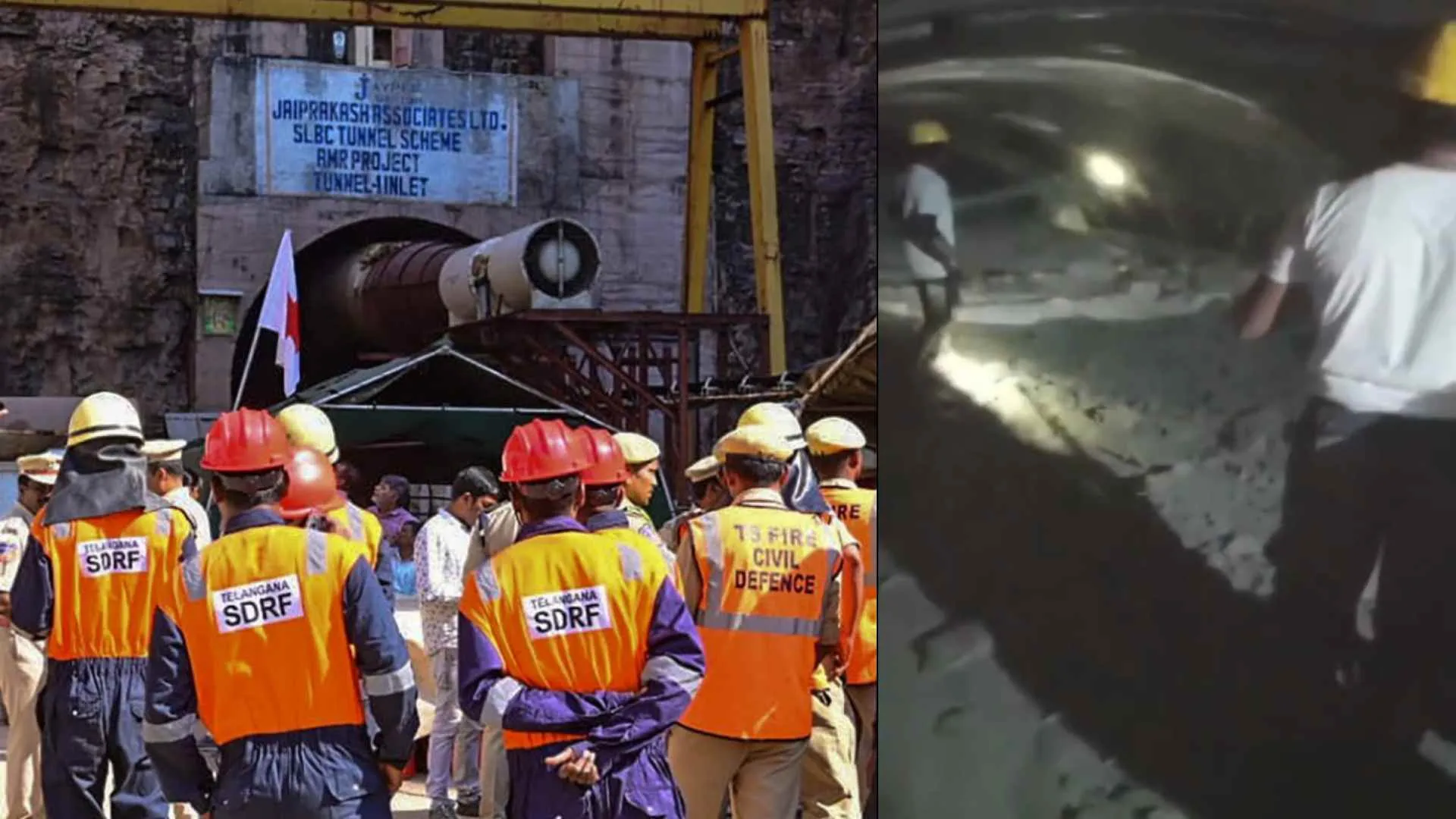 SLBC Tunnel Collapse: Rescuers Reach Trapped Site, But Workers Remain Missing | Watch