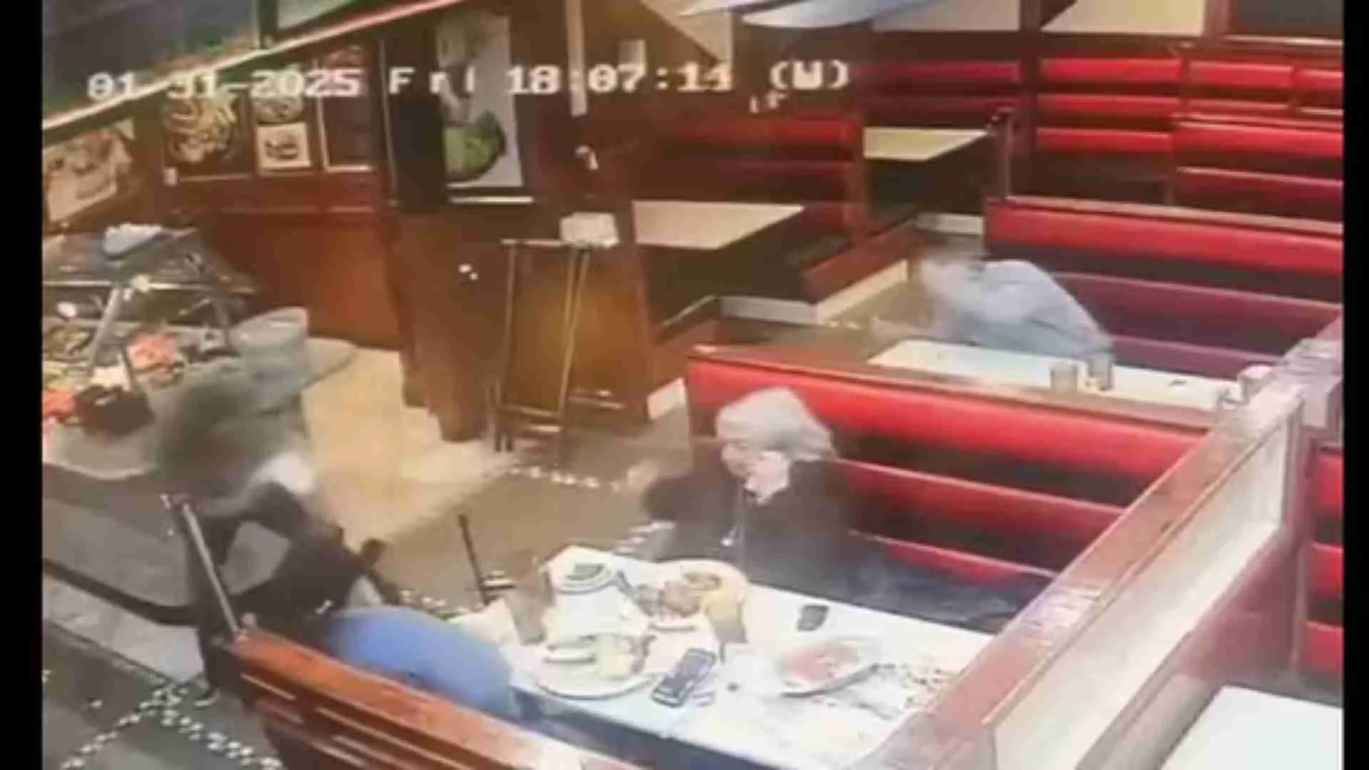 Scary Moment: Philadelphia Plane Crash Debris Injures Old Man Dining At Restaurant | WATCH