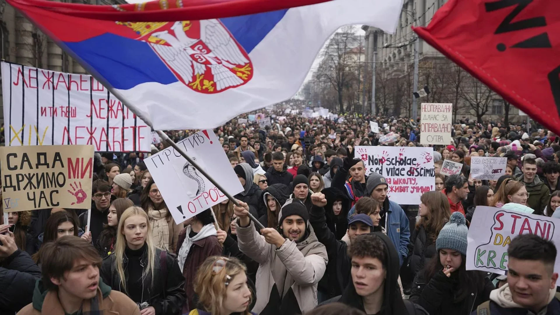 Serbia’s Student-Led Protests Escalate, Challenging Vucic’s Leadership