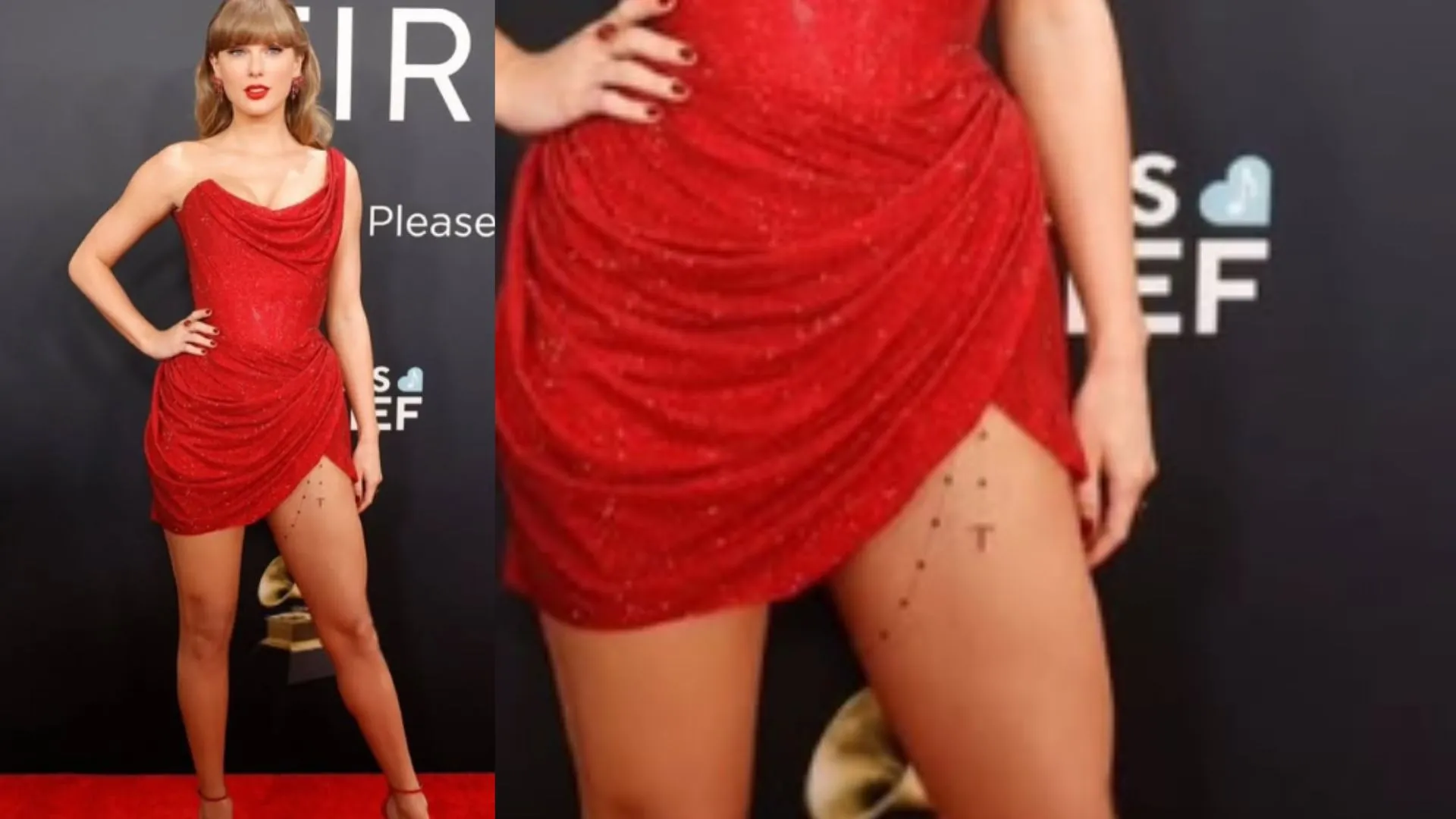Taylor Swift Ruby ‘T’ Chain at Grammys 2025: An Amorous Salute to Travis Kelce?