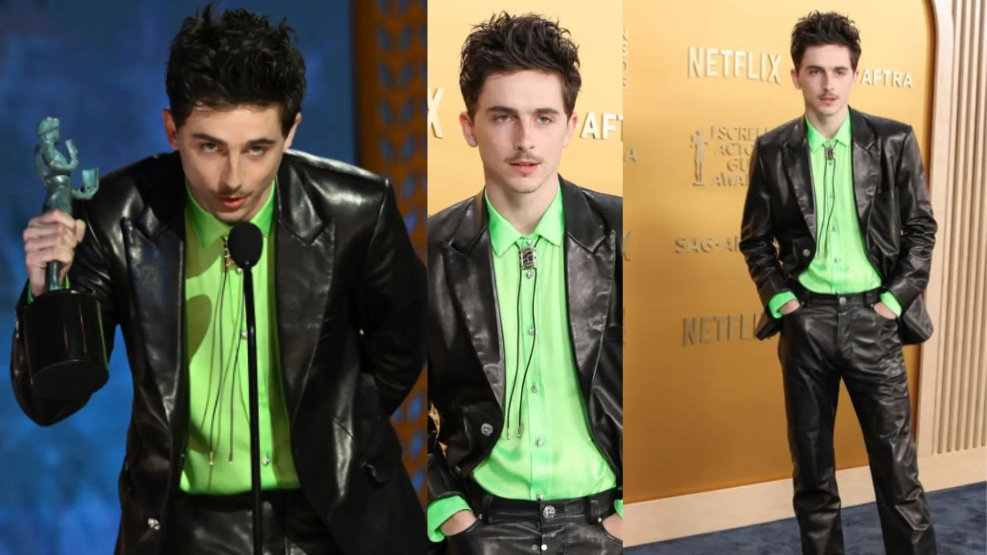 Timothée Chalamet Wins SAG Award for ‘A Complete Unknown’