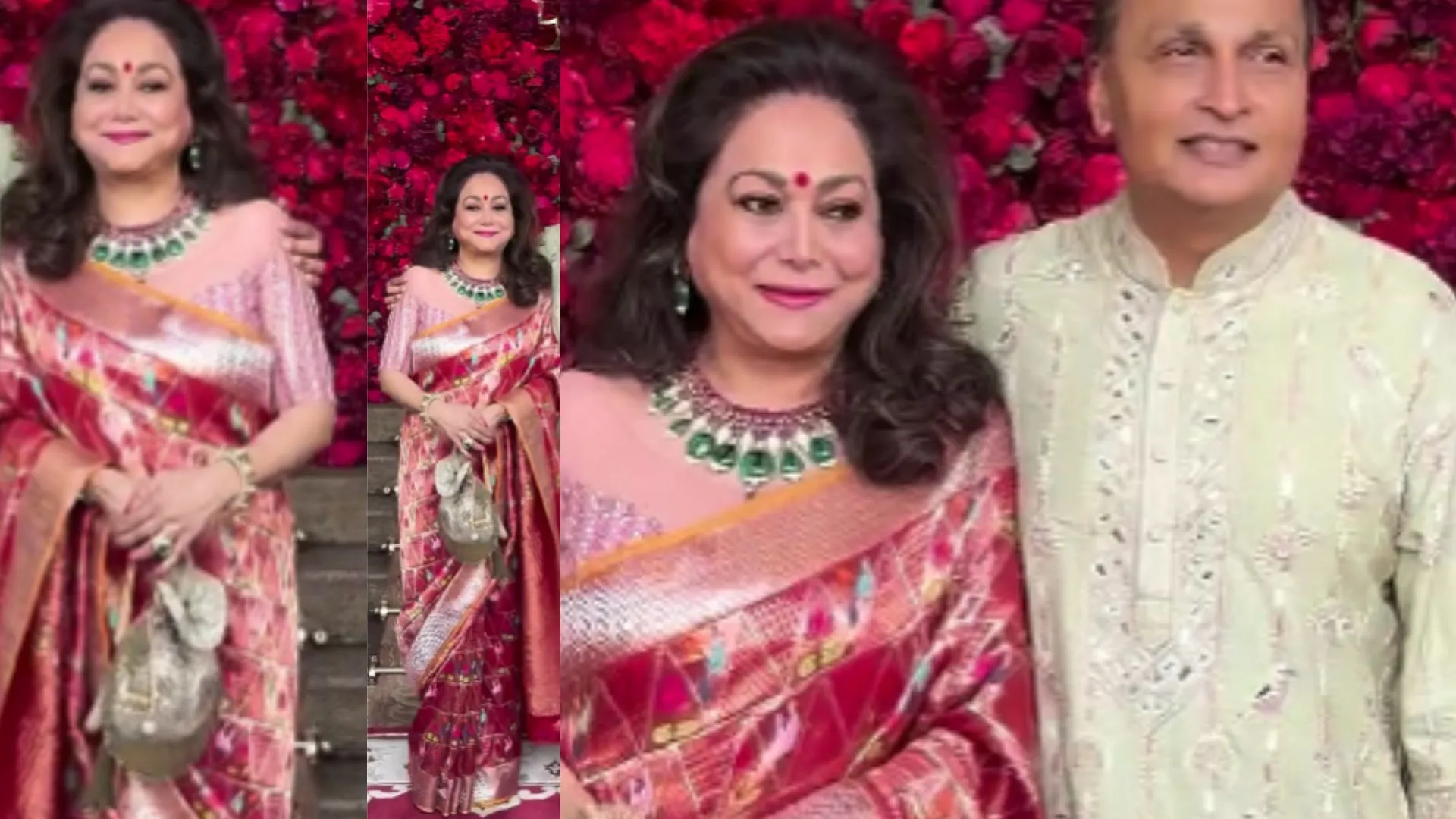 Tina Ambani Repeats Saree At Aadar Jain’s Wedding