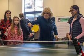 Queen Camilla Shows Off Table Tennis Skills in Middlesbrough | WATCH