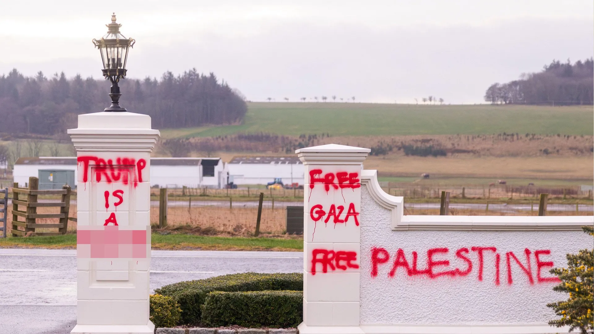 ‘Gaza Is Not for Sale’: Activists Vandalize Trump’s Turnberry Resort