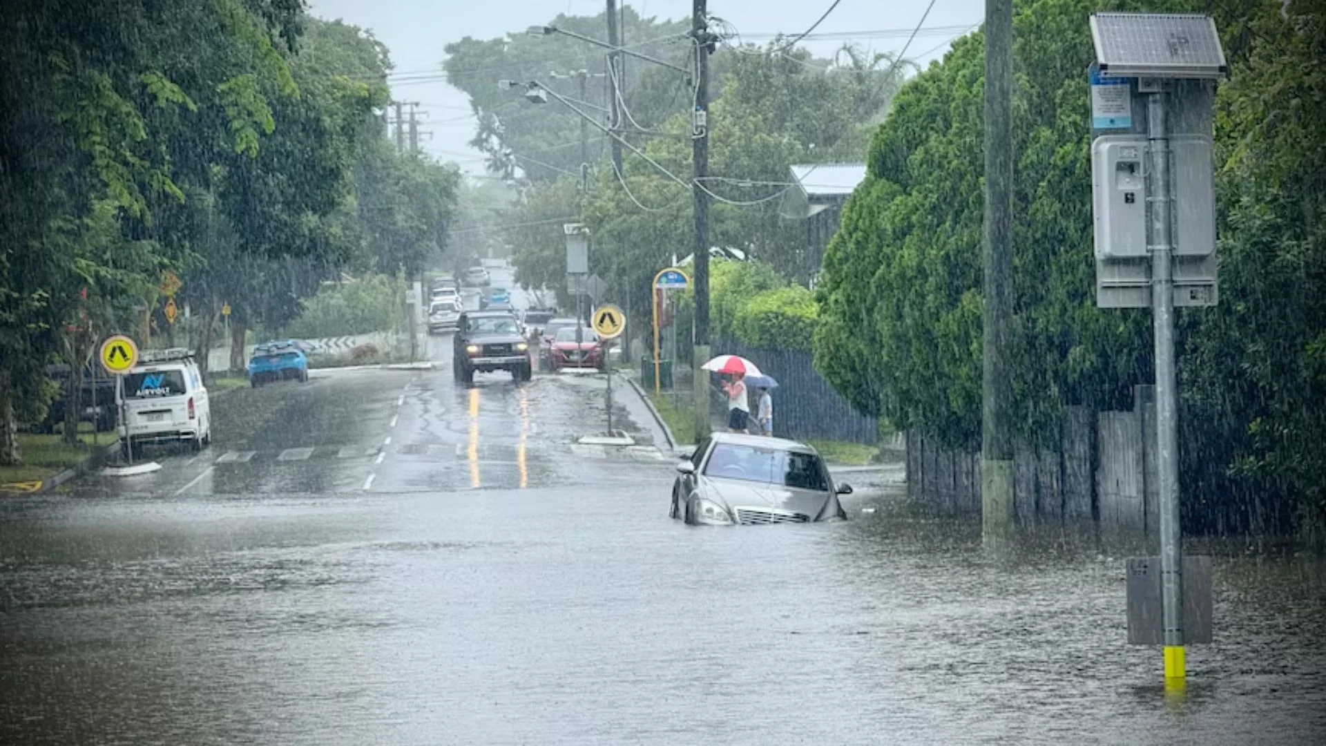 Power Outages And Flood Warnings As Cyclone Alfred Slams Queensland