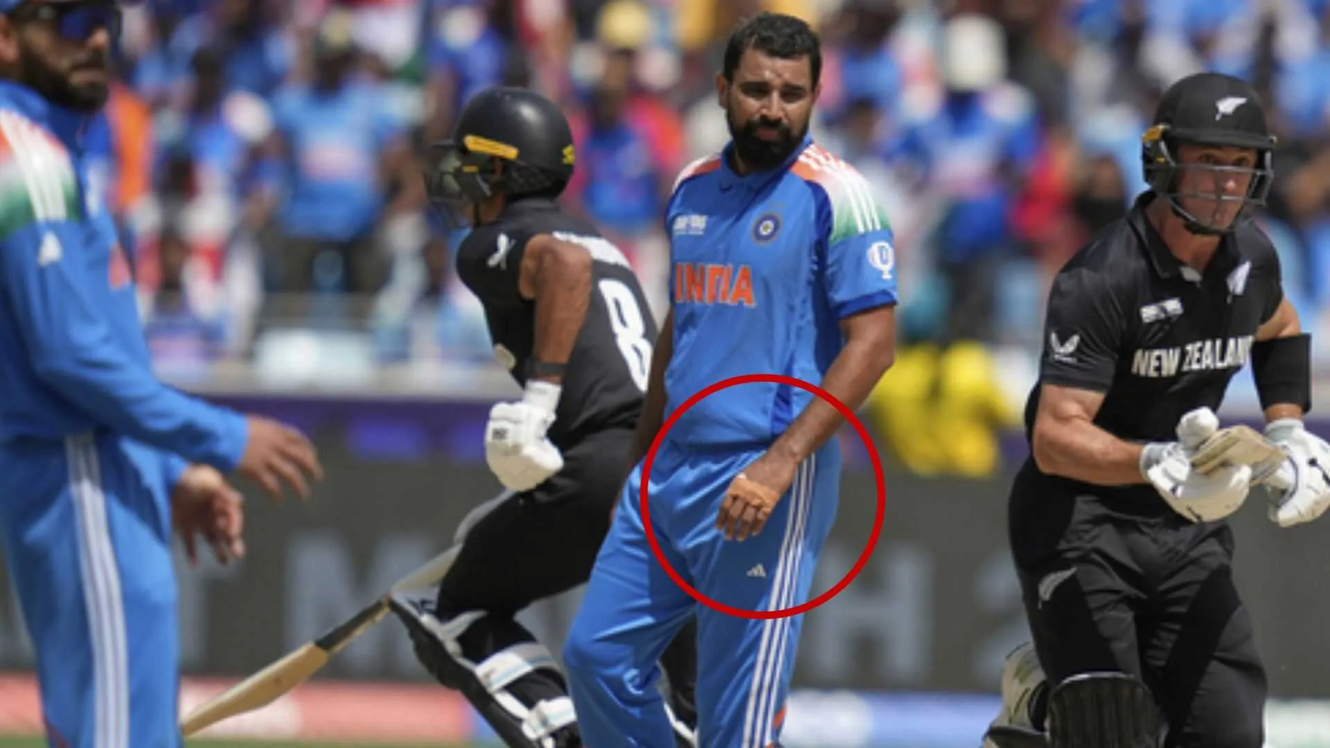 Blood on Shami’s Hands After Dropping Ravindra, Third Miss in Two Matches